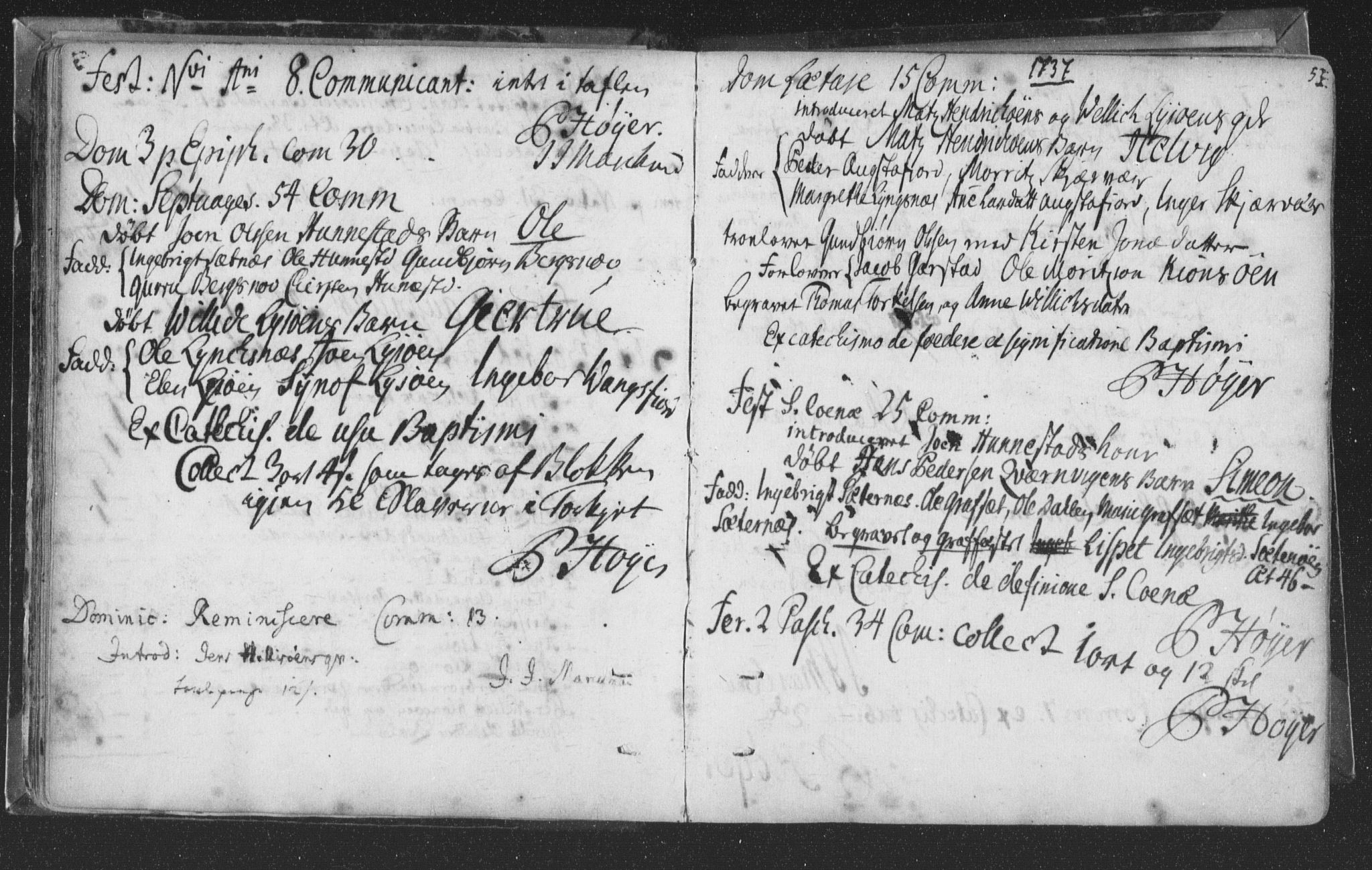 Ministerialprotokoller, klokkerbøker og fødselsregistre - Nord-Trøndelag, SAT/A-1458/786/L0685: Parish register (official) no. 786A01, 1710-1798, p. 53