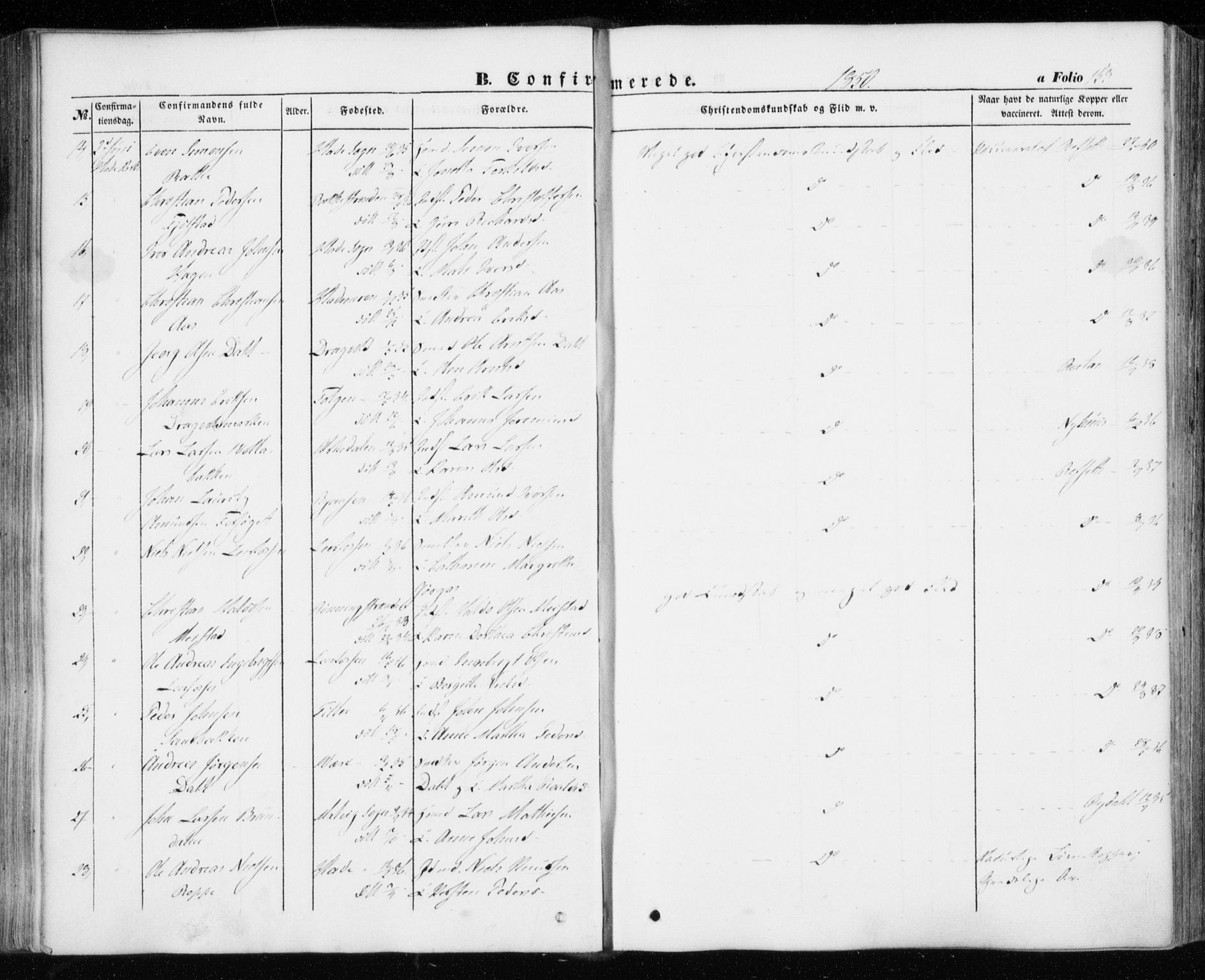 Ministerialprotokoller, klokkerbøker og fødselsregistre - Sør-Trøndelag, AV/SAT-A-1456/606/L0291: Parish register (official) no. 606A06, 1848-1856, p. 153