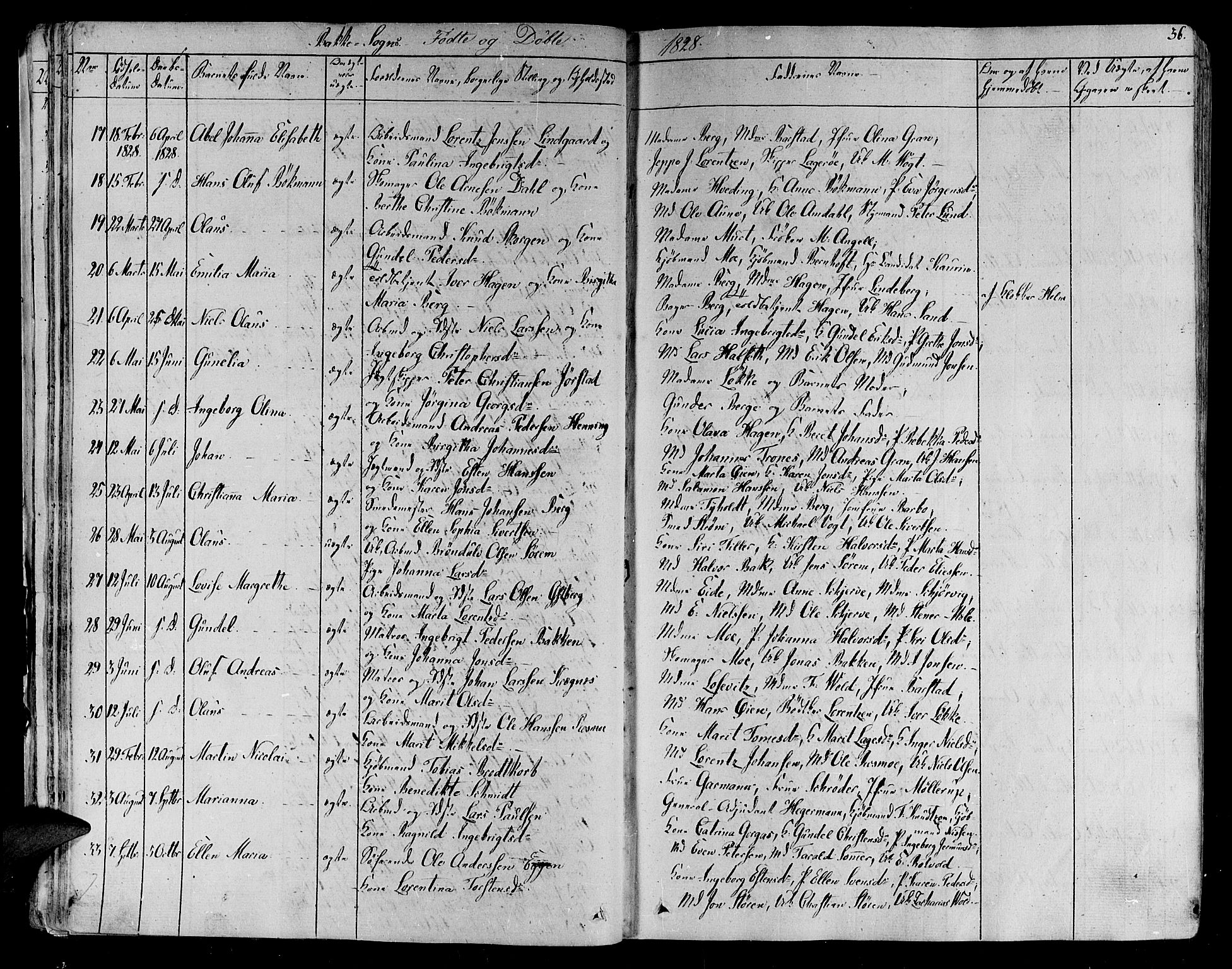 Ministerialprotokoller, klokkerbøker og fødselsregistre - Sør-Trøndelag, AV/SAT-A-1456/606/L0287: Parish register (official) no. 606A04 /2, 1826-1840, p. 36