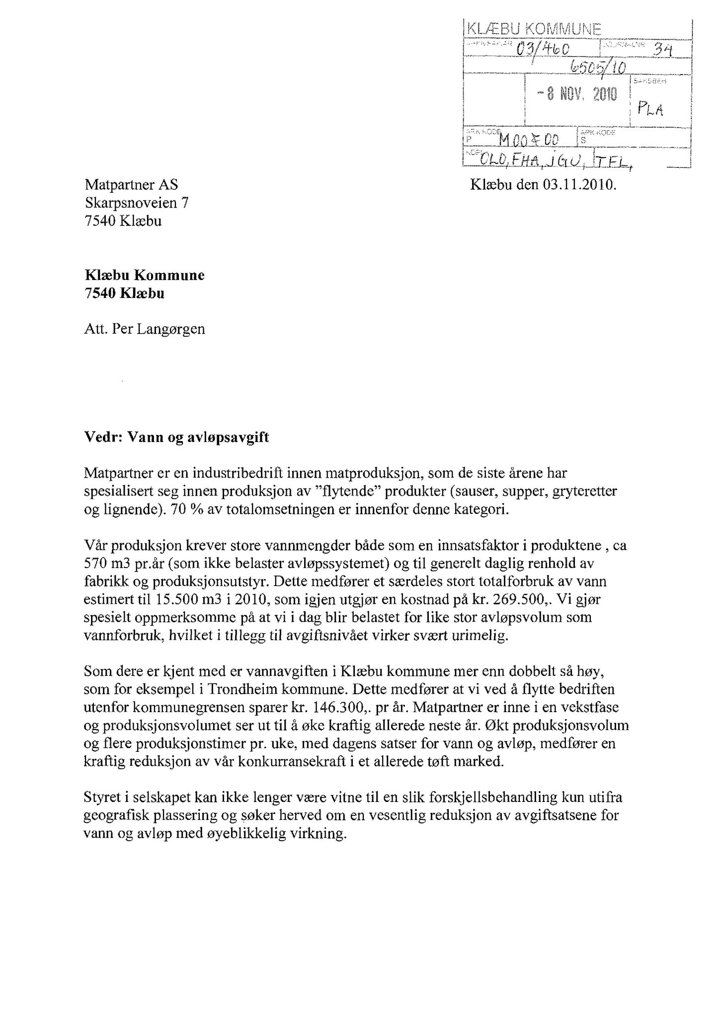 Klæbu Kommune, TRKO/KK/02-FS/L004: Formannsskapet - Møtedokumenter, 2011, p. 188