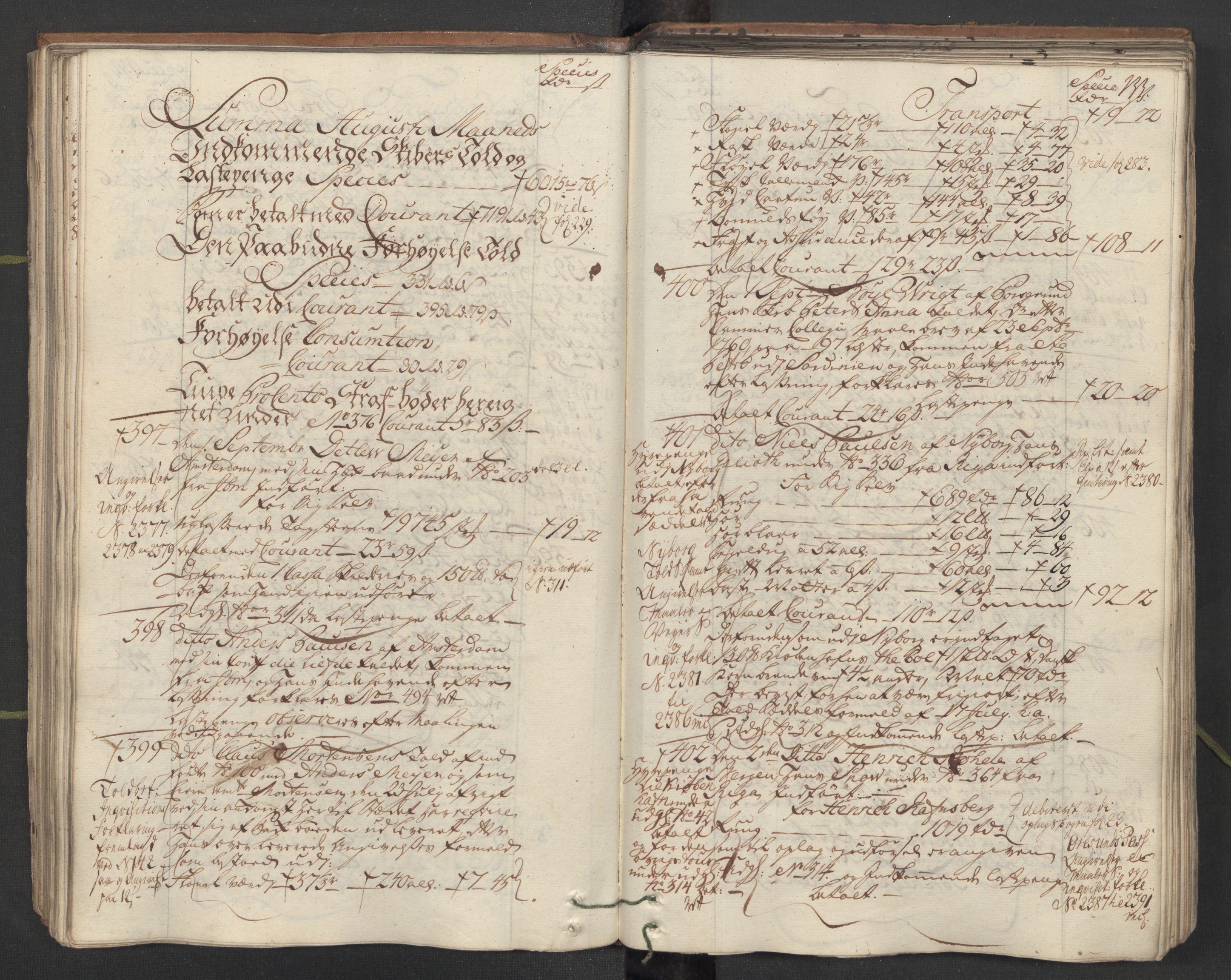 Generaltollkammeret, tollregnskaper, AV/RA-EA-5490/R26/L0101/0001: Tollregnskaper Bergen A / Inngående hovedtollbok, 1762, p. 132b-133a