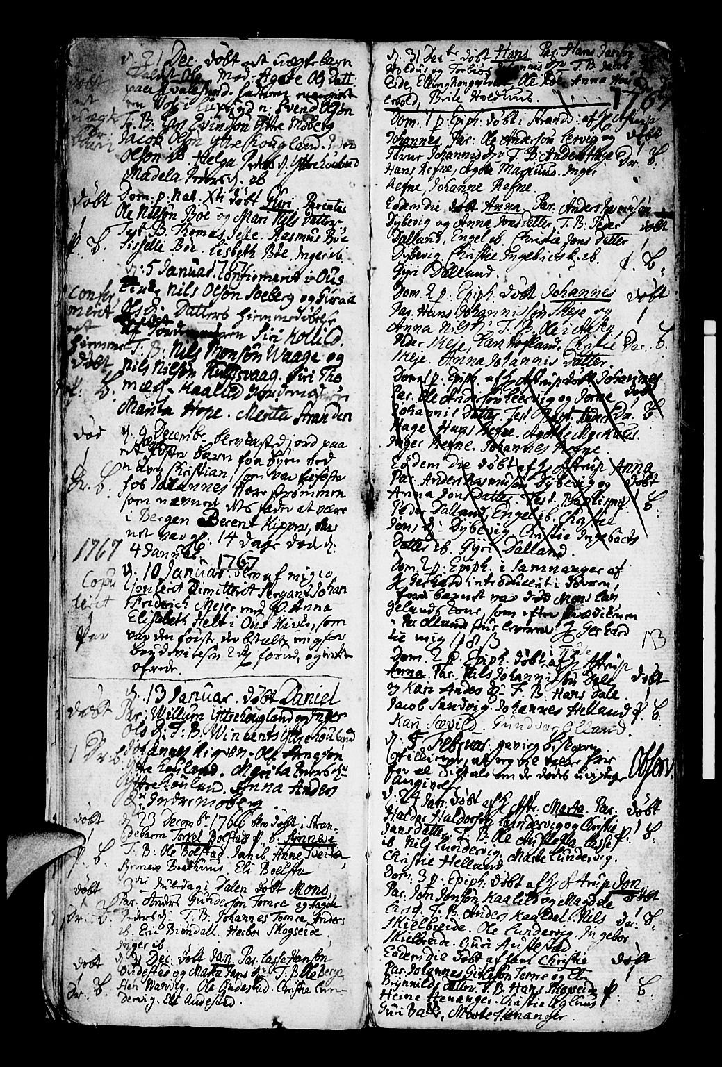 Os sokneprestembete, SAB/A-99929: Parish register (official) no. A 9, 1766-1779, p. 7