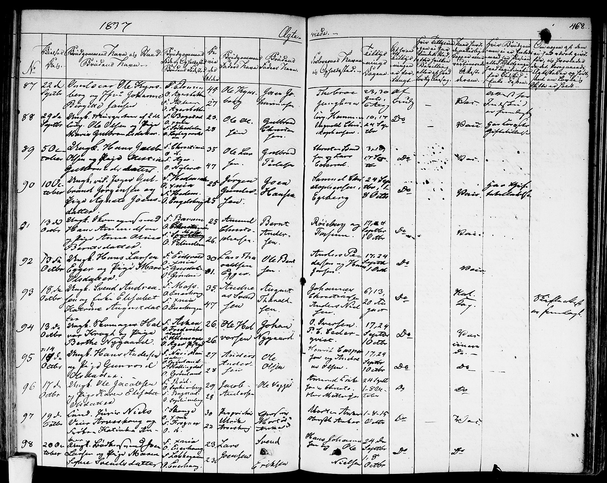 Aker prestekontor kirkebøker, AV/SAO-A-10861/F/L0013: Parish register (official) no. 13, 1828-1837, p. 468