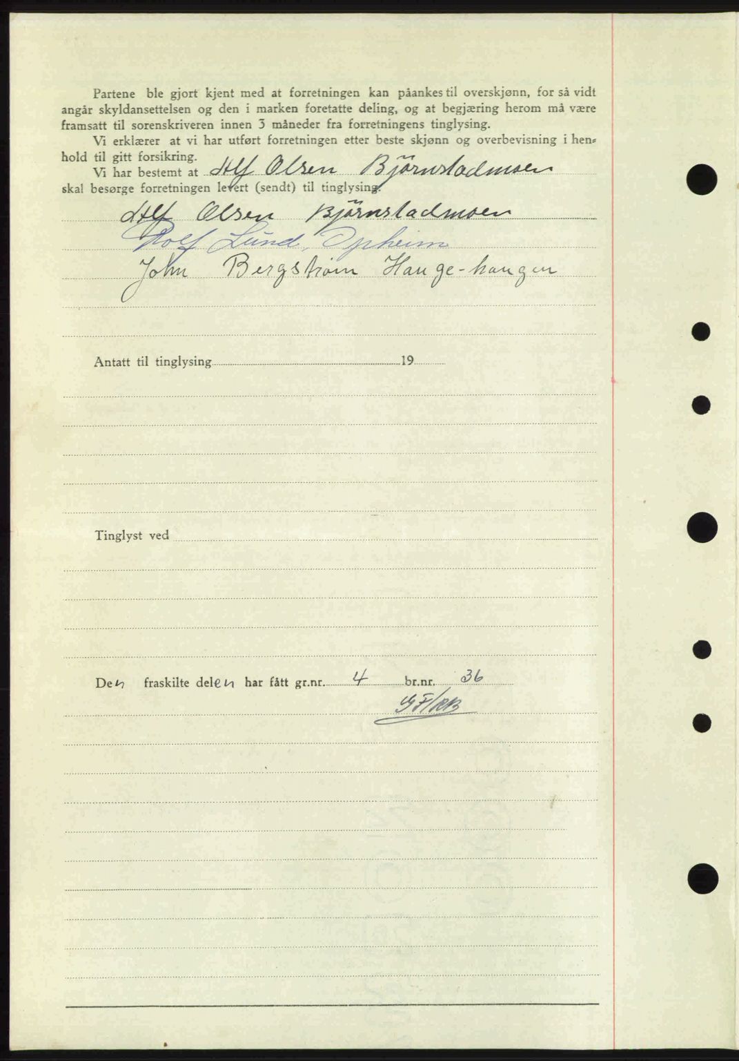 Idd og Marker sorenskriveri, AV/SAO-A-10283/G/Gb/Gbb/L0008: Mortgage book no. A8, 1946-1946, Diary no: : 1277/1946