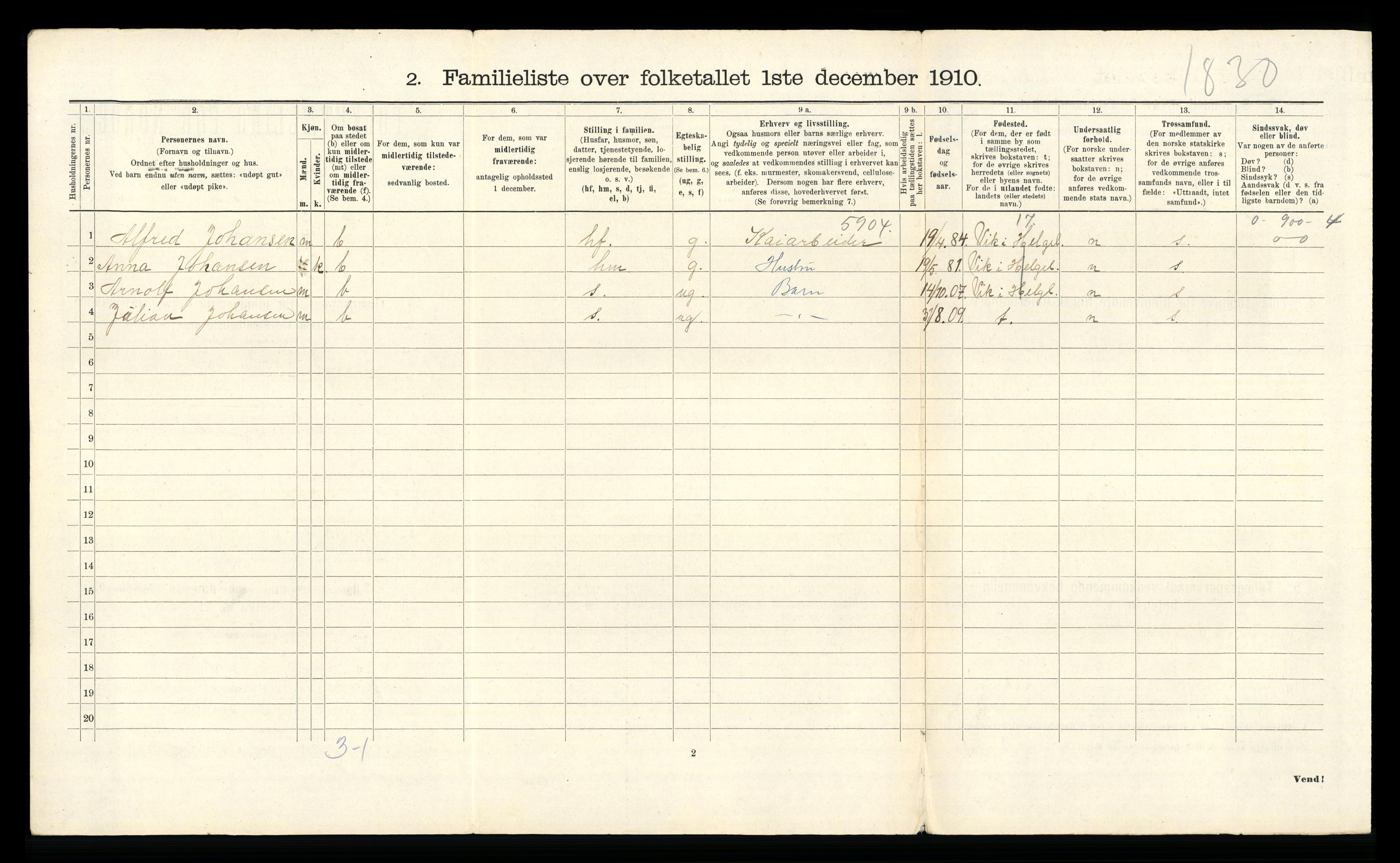 RA, 1910 census for Trondheim, 1910, p. 23882