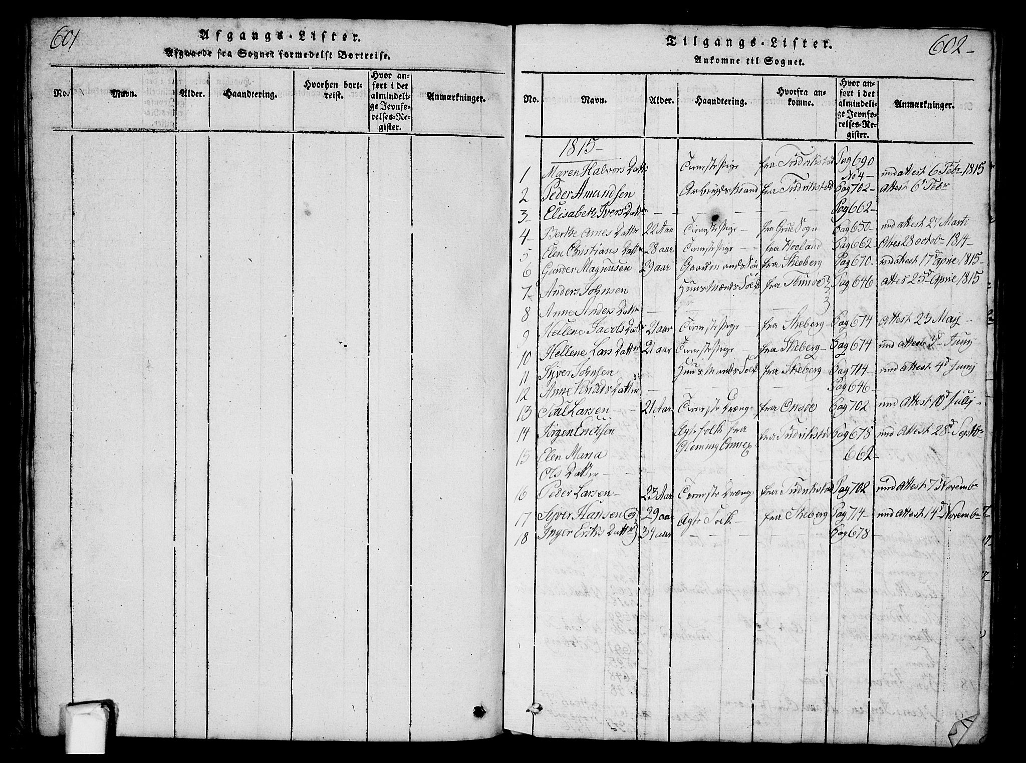 Borge prestekontor Kirkebøker, SAO/A-10903/G/Ga/L0001: Parish register (copy) no.  I 1, 1815-1835, p. 601-602