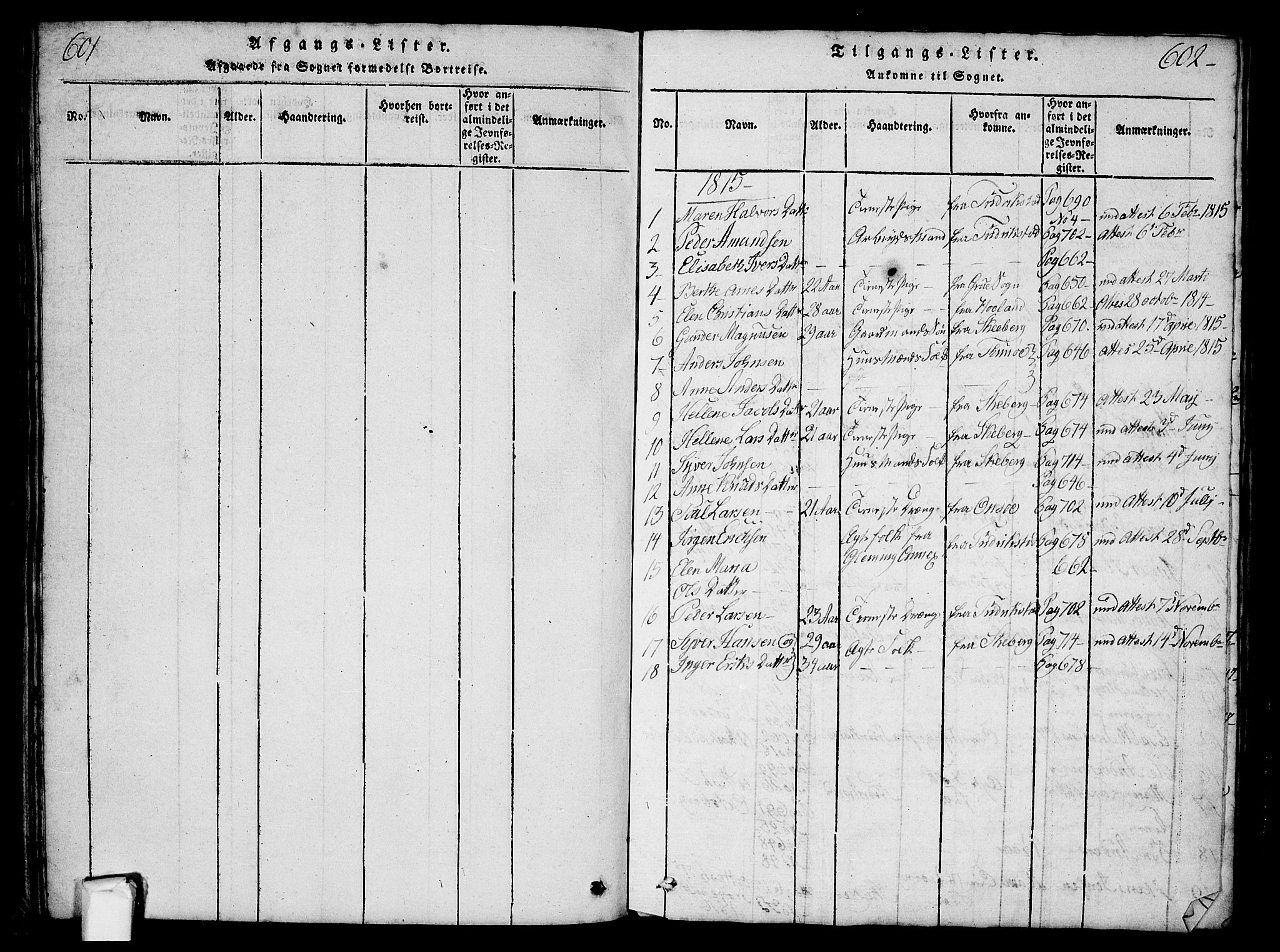 Borge prestekontor Kirkebøker, AV/SAO-A-10903/G/Ga/L0001: Parish register (copy) no.  I 1, 1815-1835, p. 601-602