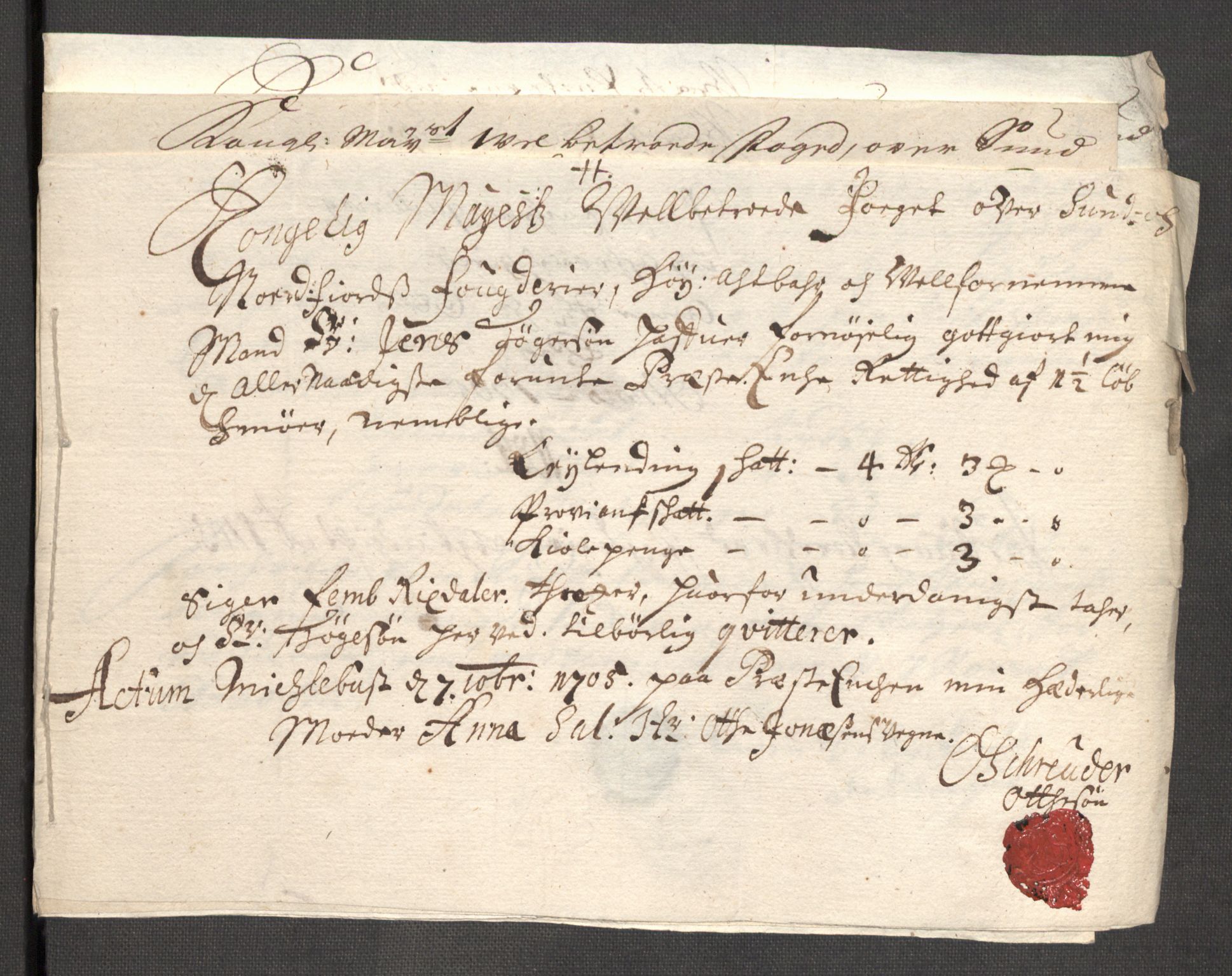 Rentekammeret inntil 1814, Reviderte regnskaper, Fogderegnskap, AV/RA-EA-4092/R53/L3429: Fogderegnskap Sunn- og Nordfjord, 1705, p. 171