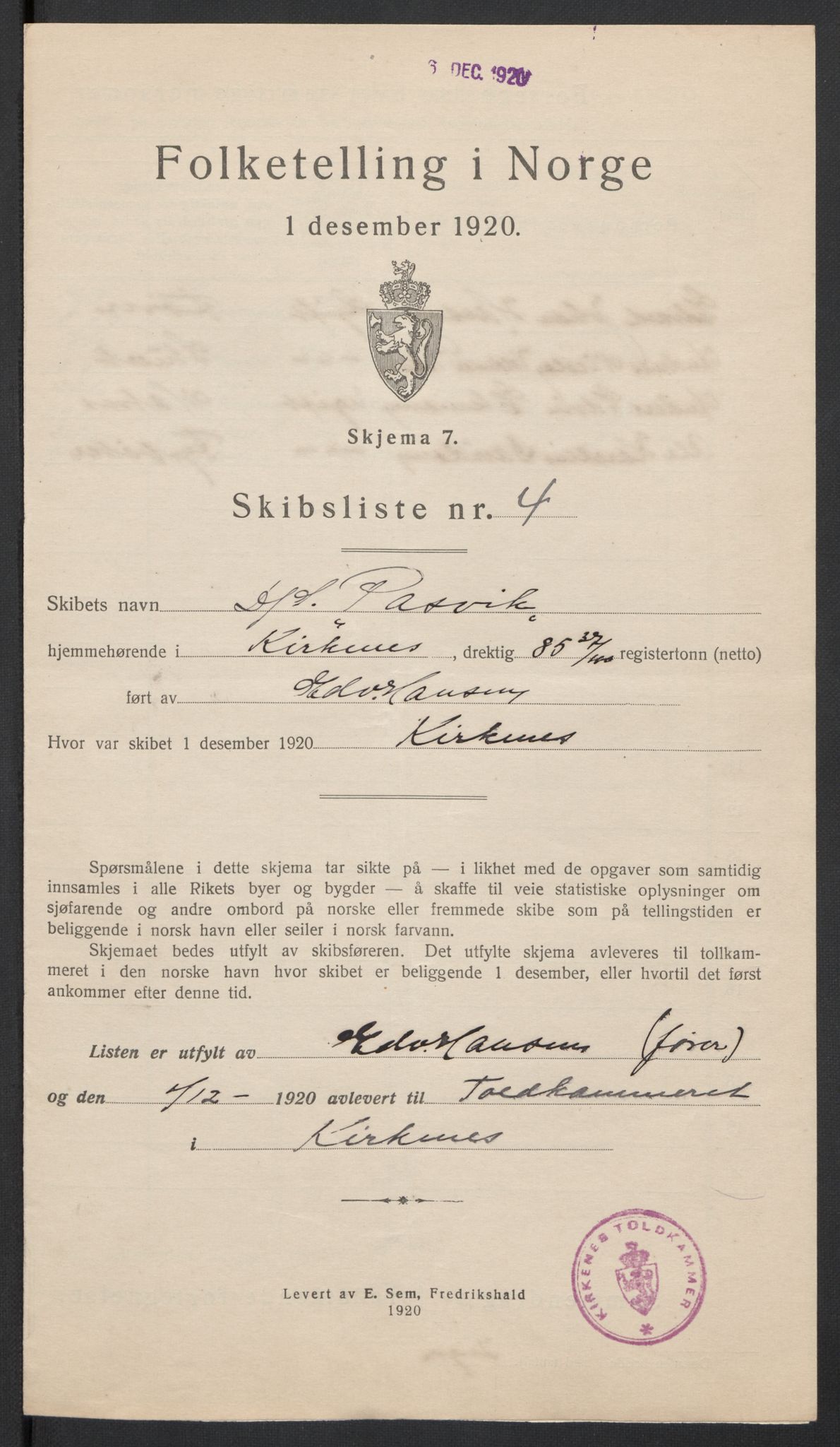 SATØ, 1920 census for Sør-Varanger, 1920, p. 11738