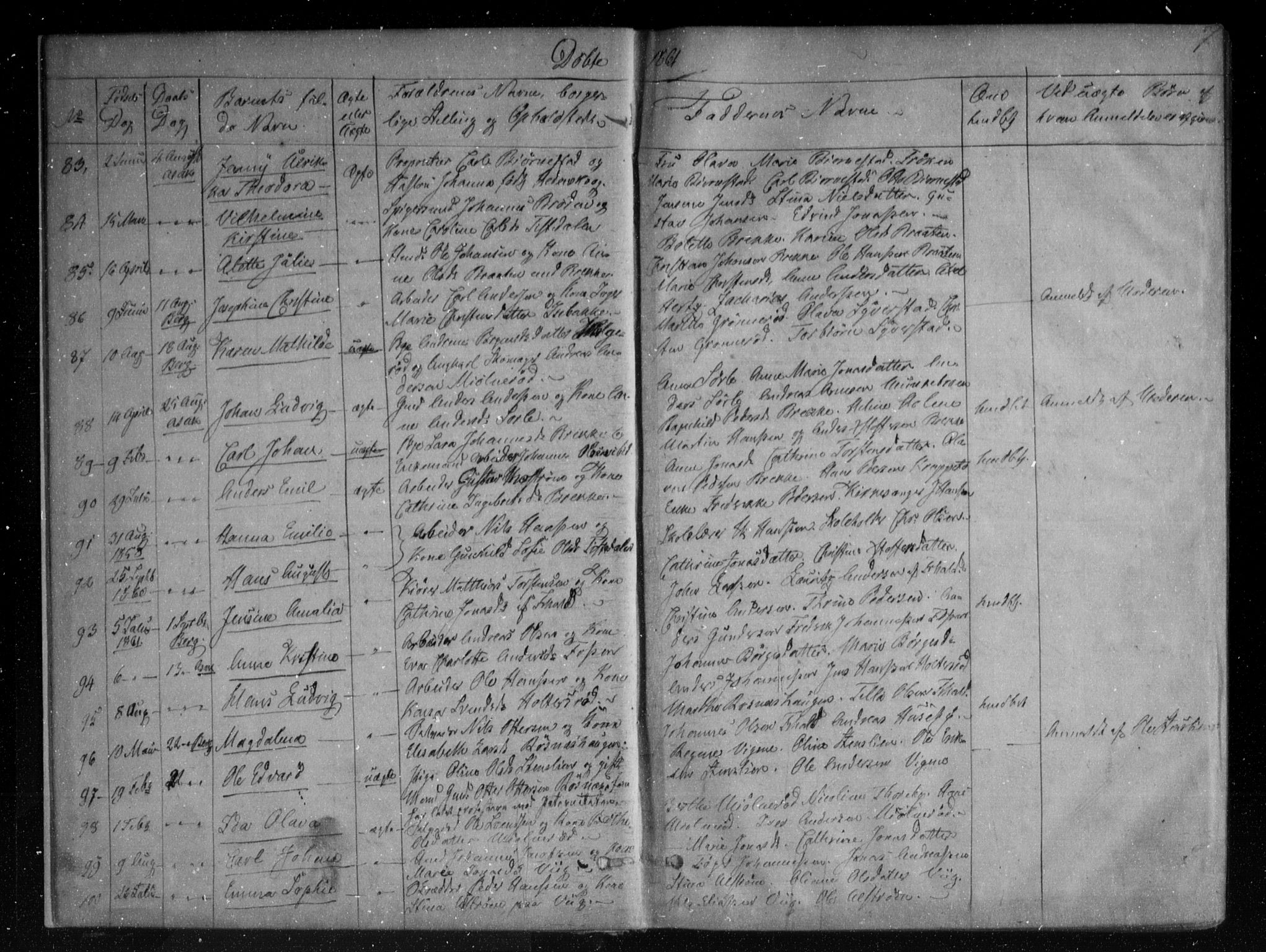 Berg prestekontor Kirkebøker, SAO/A-10902/F/Fa/L0005: Parish register (official) no. I 5, 1861-1877, p. 7