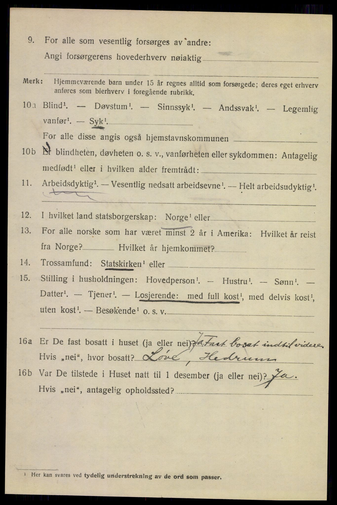 SAKO, 1920 census for Larvik, 1920, p. 13659