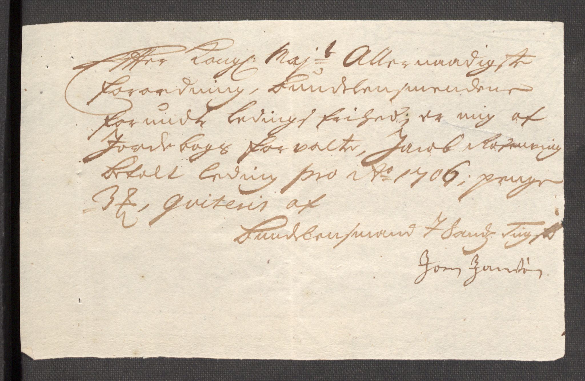 Rentekammeret inntil 1814, Reviderte regnskaper, Fogderegnskap, AV/RA-EA-4092/R68/L4756: Fogderegnskap Senja og Troms, 1705-1707, p. 255