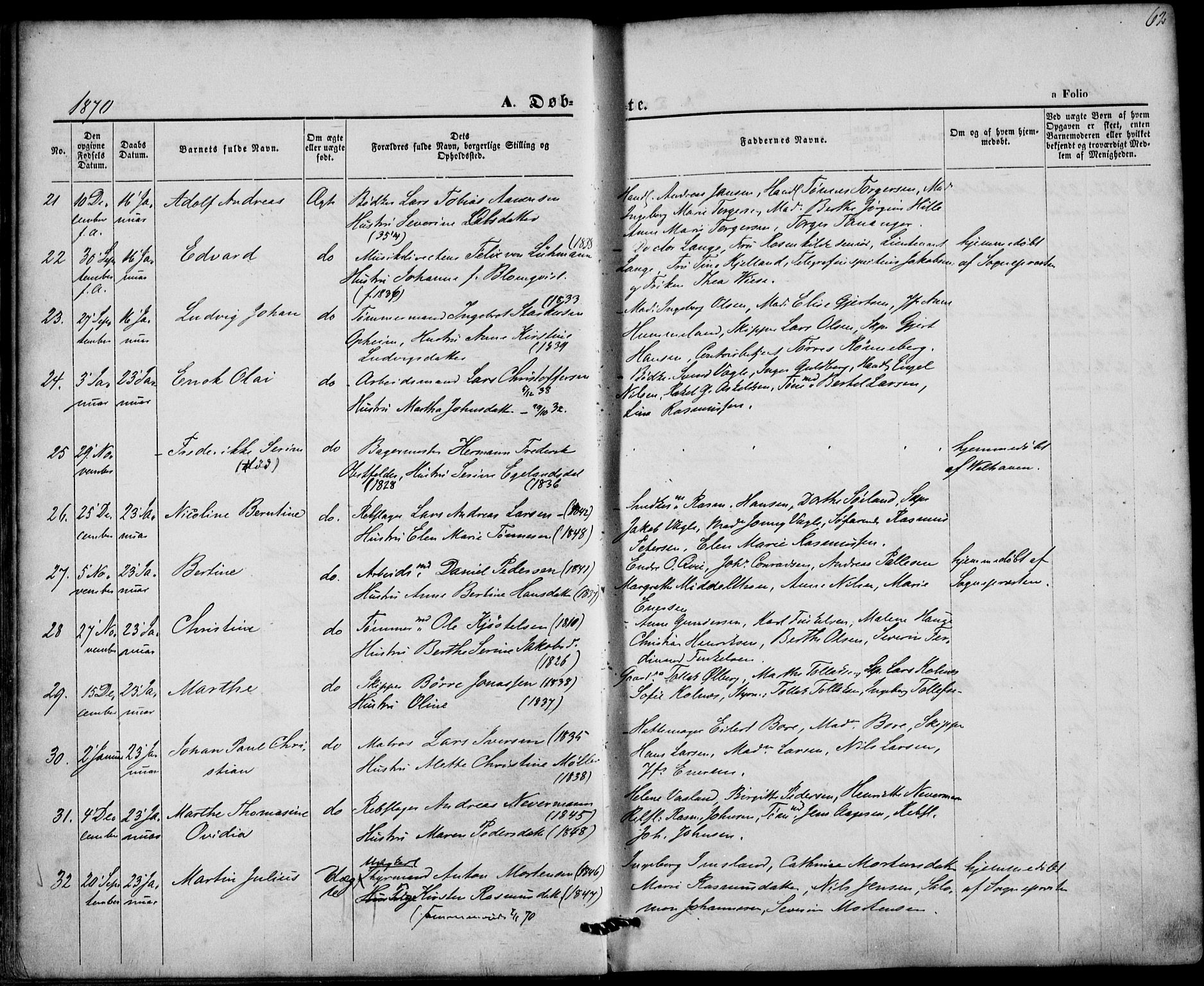 St. Petri sokneprestkontor, AV/SAST-A-101813/001/30/30BA/L0008: Parish register (official) no. A 8, 1868-1876, p. 62