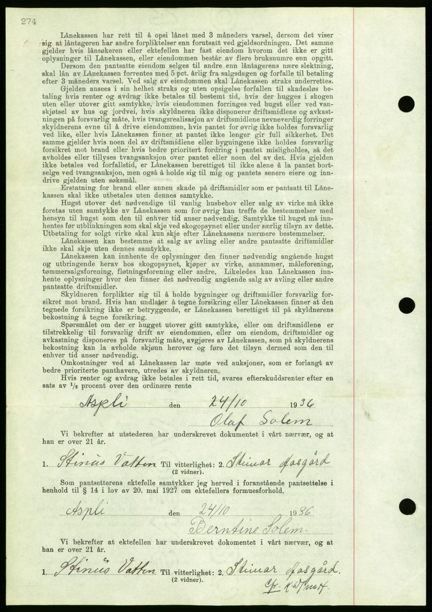 Nordmøre sorenskriveri, AV/SAT-A-4132/1/2/2Ca/L0090: Mortgage book no. B80, 1936-1937, Diary no: : 2394/1936