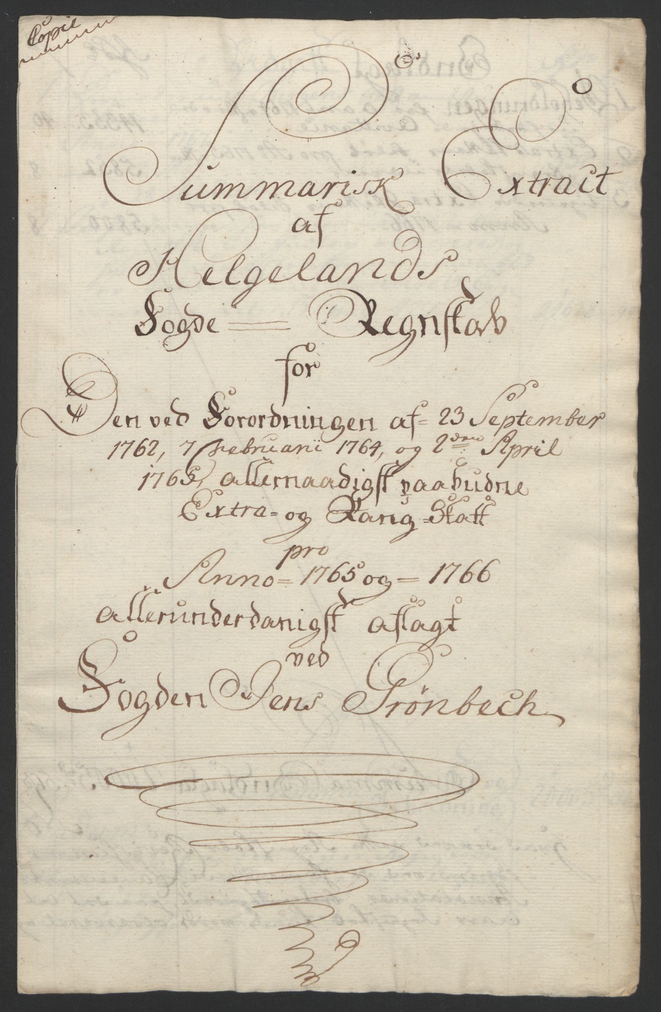 Rentekammeret inntil 1814, Reviderte regnskaper, Fogderegnskap, AV/RA-EA-4092/R65/L4573: Ekstraskatten Helgeland, 1762-1772, p. 118