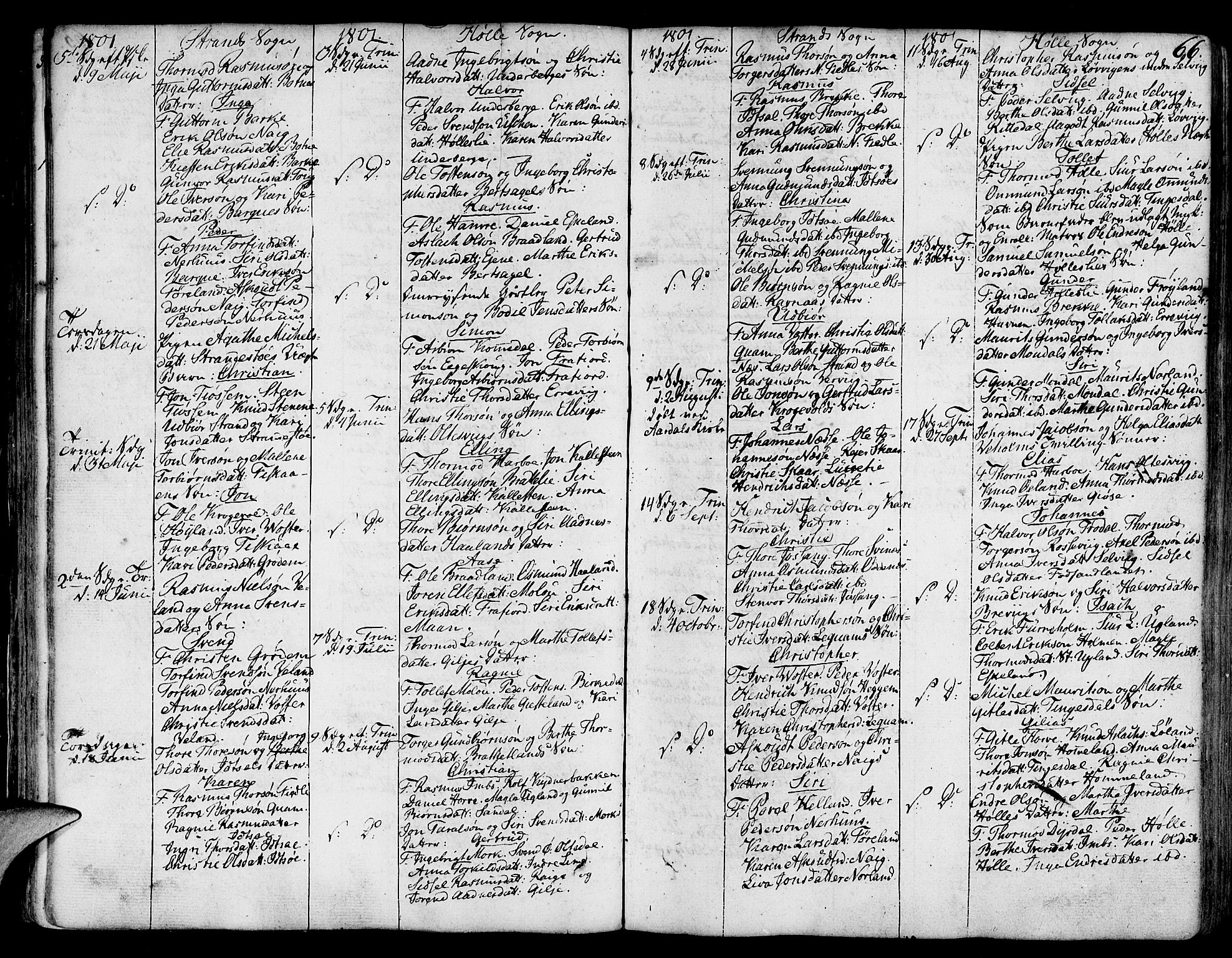 Strand sokneprestkontor, AV/SAST-A-101828/H/Ha/Haa/L0003: Parish register (official) no. A 3, 1769-1816, p. 66