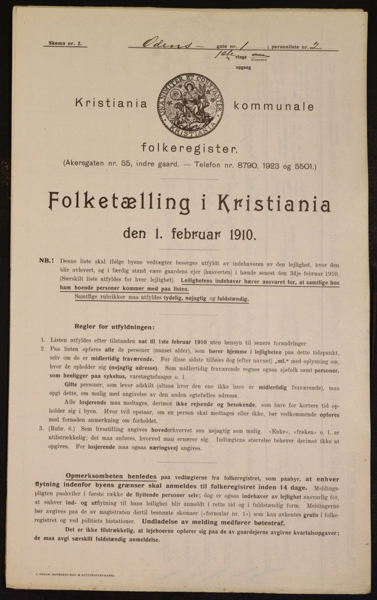 OBA, Municipal Census 1910 for Kristiania, 1910, p. 71880