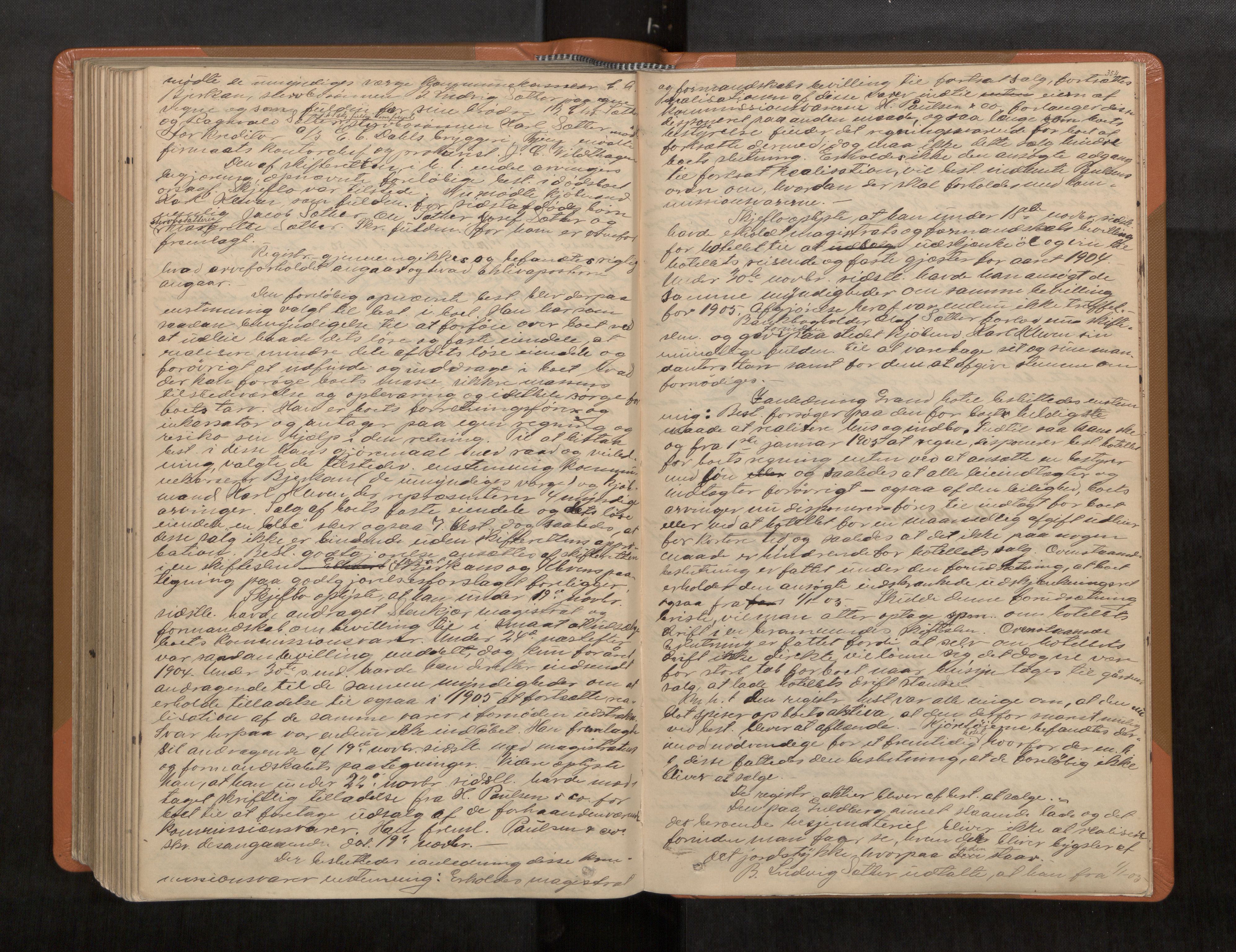 Inderøy sorenskriveri, AV/SAT-A-4147/1/3/3B/L0007: Skifteforhandlingsprotokoll, 1898-1905, p. 354