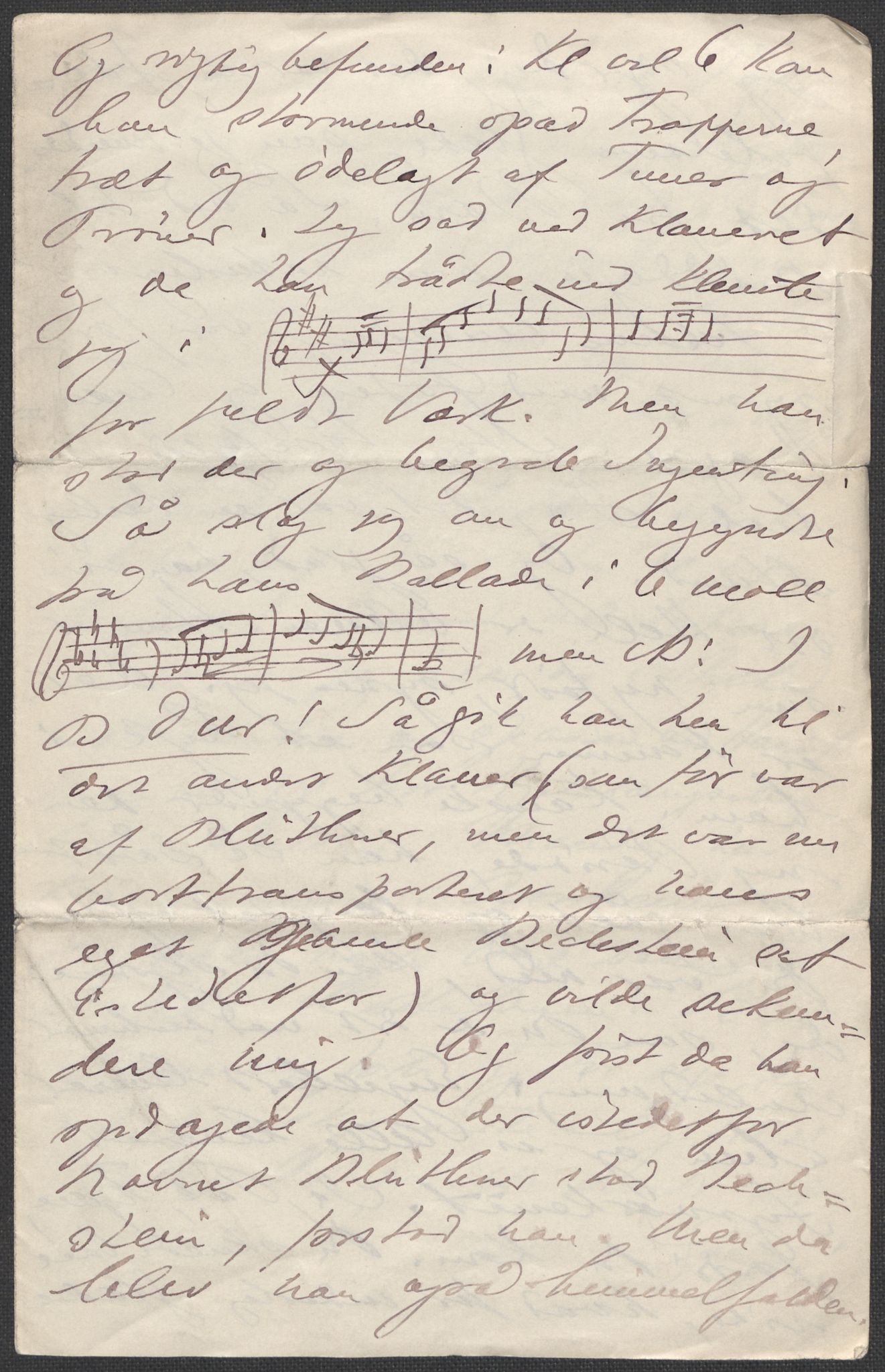 Beyer, Frants, AV/RA-PA-0132/F/L0001: Brev fra Edvard Grieg til Frantz Beyer og "En del optegnelser som kan tjene til kommentar til brevene" av Marie Beyer, 1872-1907, p. 496