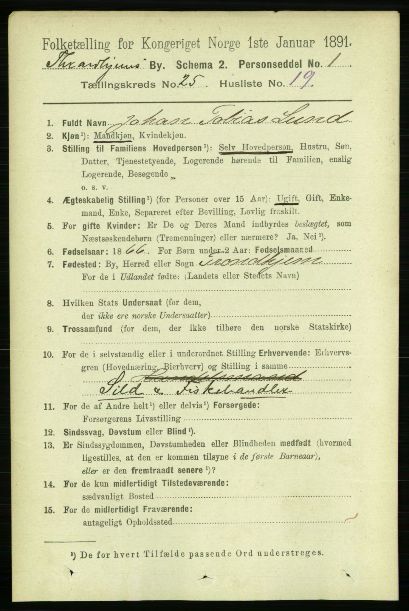 RA, 1891 census for 1601 Trondheim, 1891, p. 18961