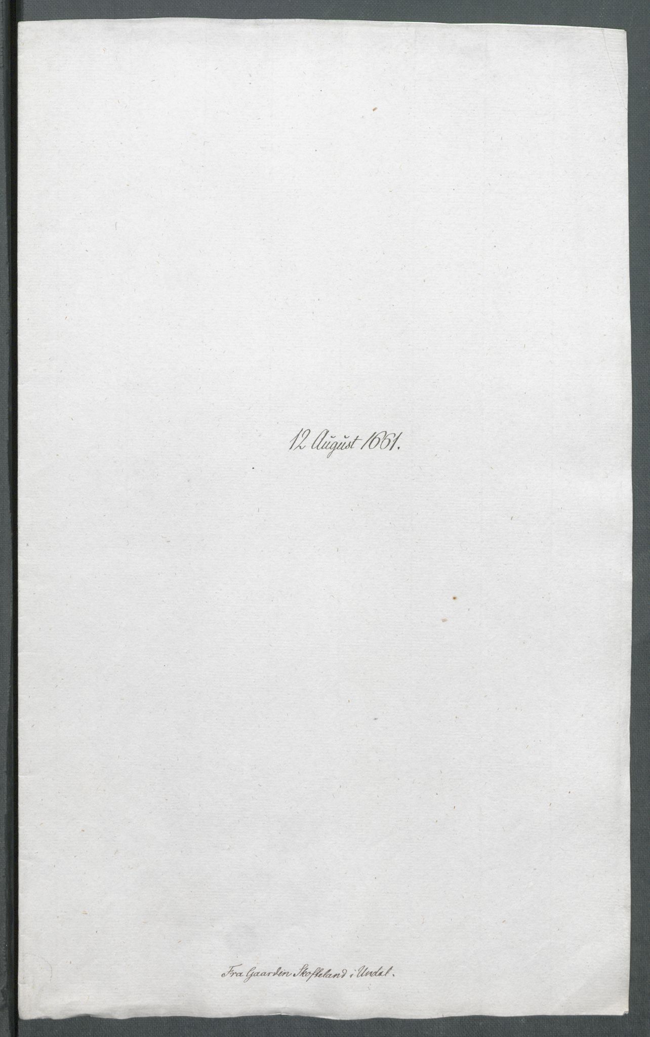Riksarkivets diplomsamling, RA/EA-5965/F02/L0169: Dokumenter, 1661-1663, p. 50