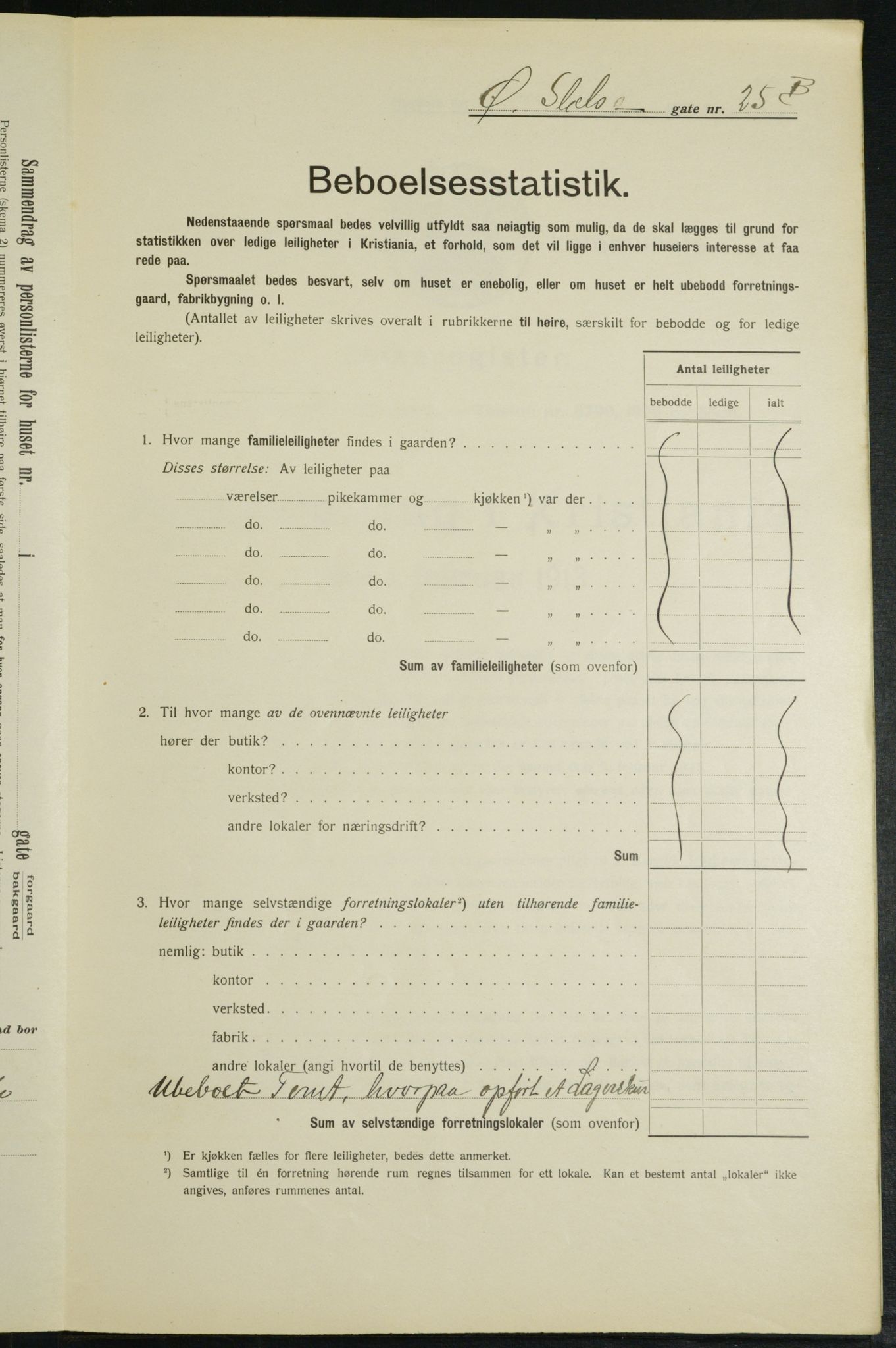 OBA, Municipal Census 1913 for Kristiania, 1913, p. 129919