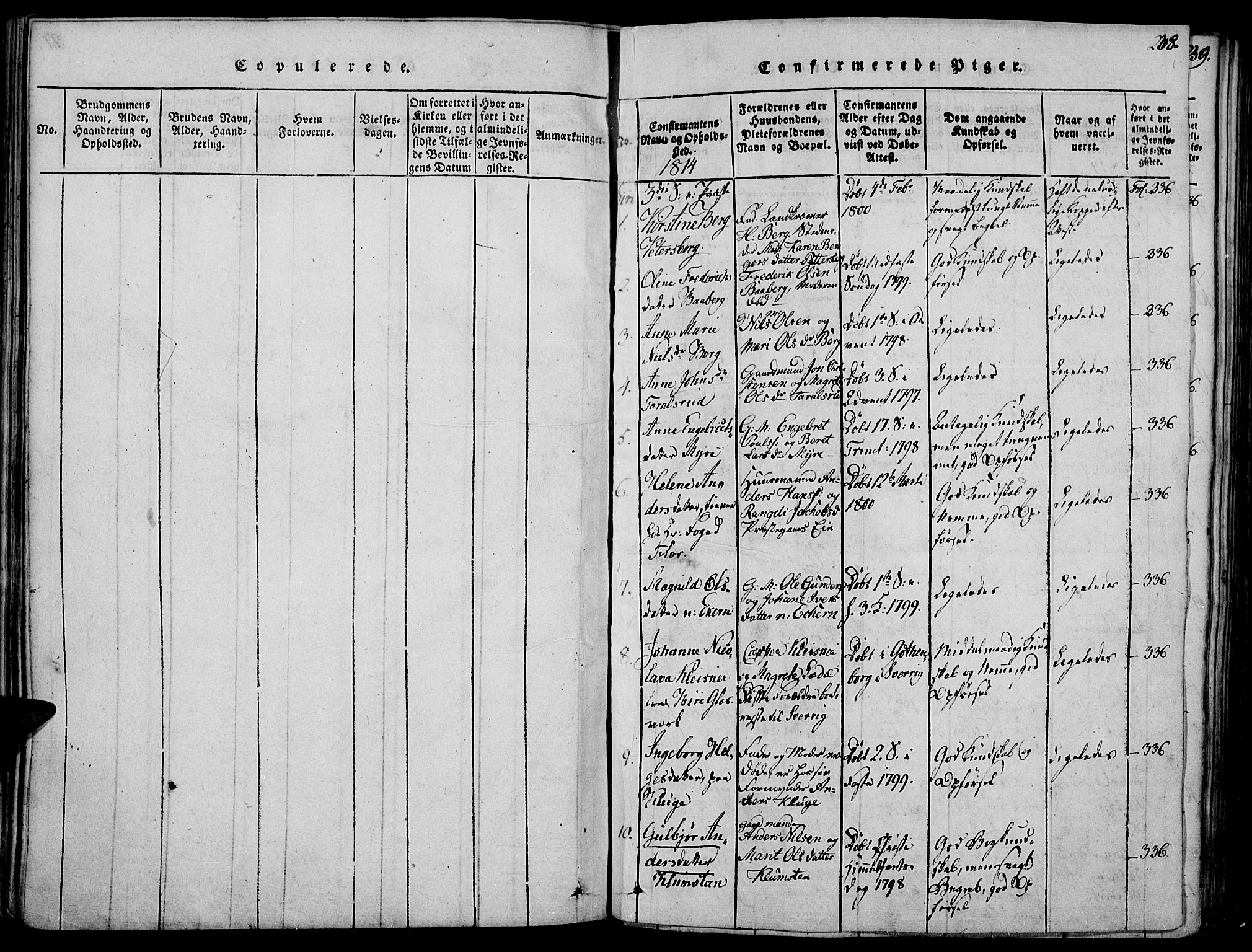 Biri prestekontor, SAH/PREST-096/H/Ha/Haa/L0003: Parish register (official) no. 3, 1814-1828, p. 238