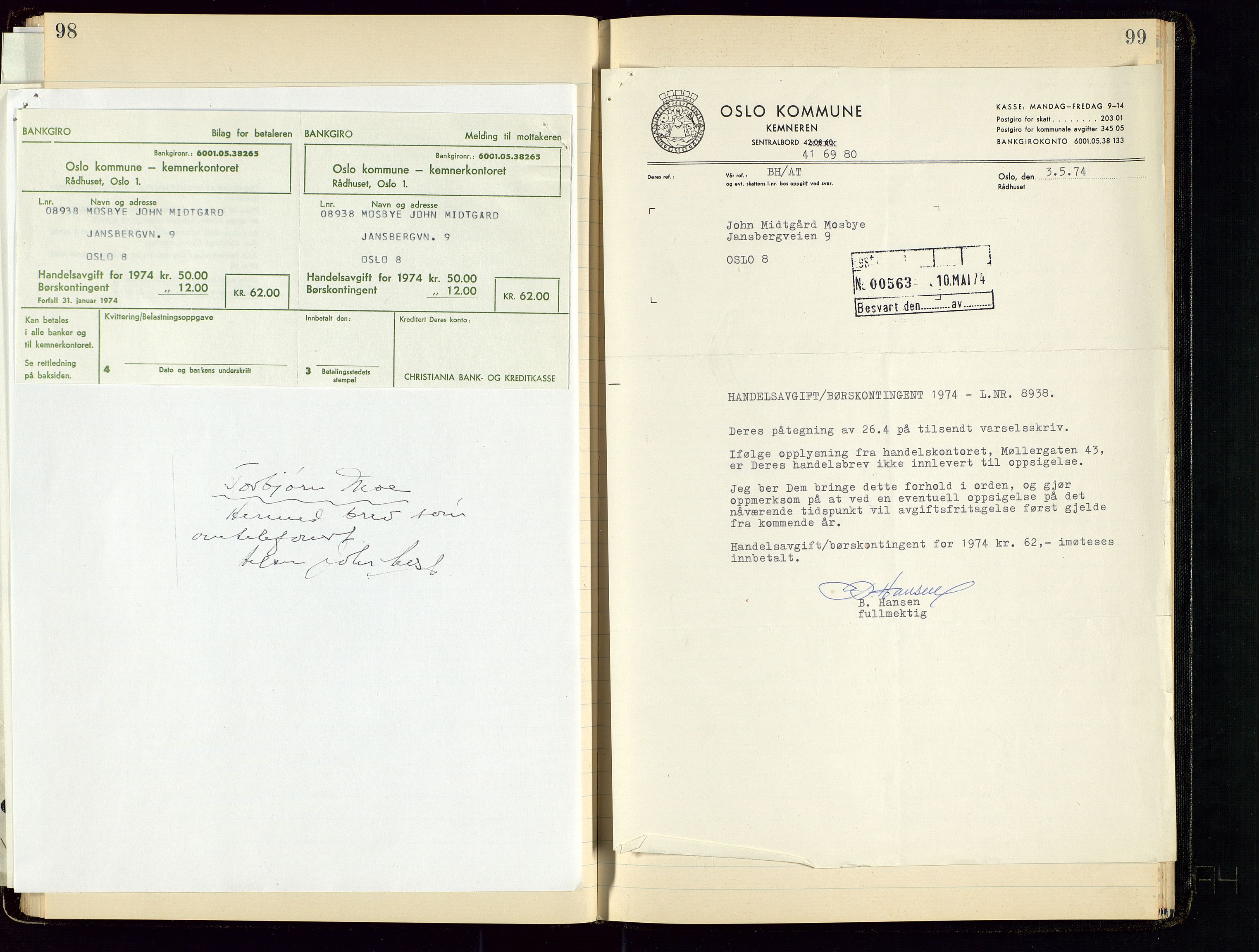 PA 1544 - Norsk Brændselolje A/S, AV/SAST-A-101965/1/A/Aa/L0010/0003: Generalforsamling / Generalforsamlingsprotokoll for Norsk Brændselolje a.s Salgsavdeling Oslo, 1932-1976, p. 53