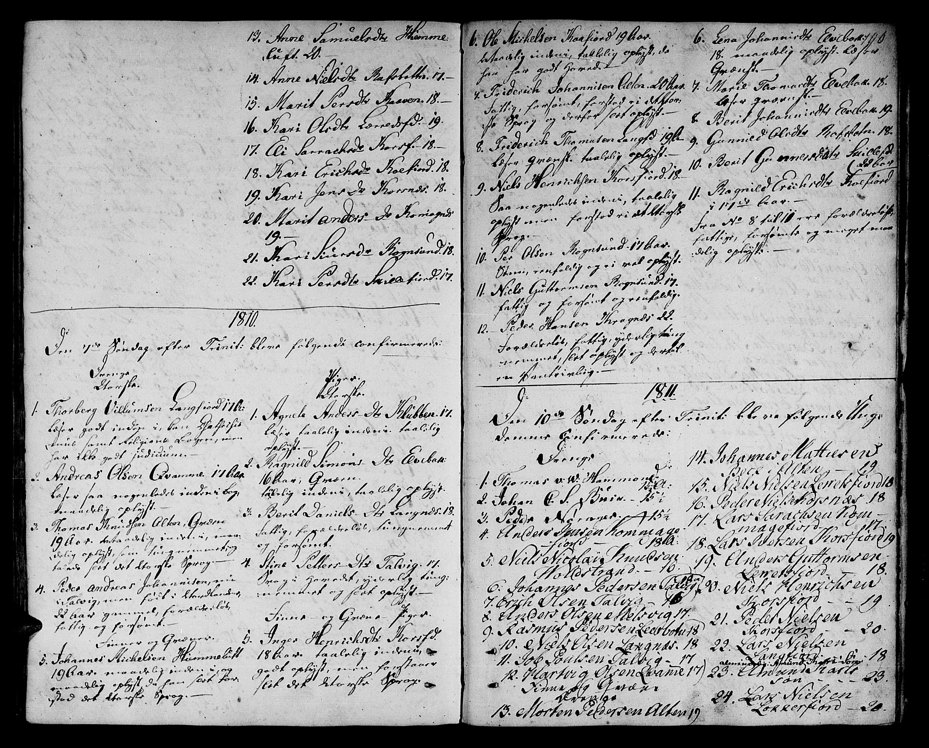 Talvik sokneprestkontor, SATØ/S-1337/H/Ha/L0006kirke: Parish register (official) no. 6, 1799-1812, p. 190