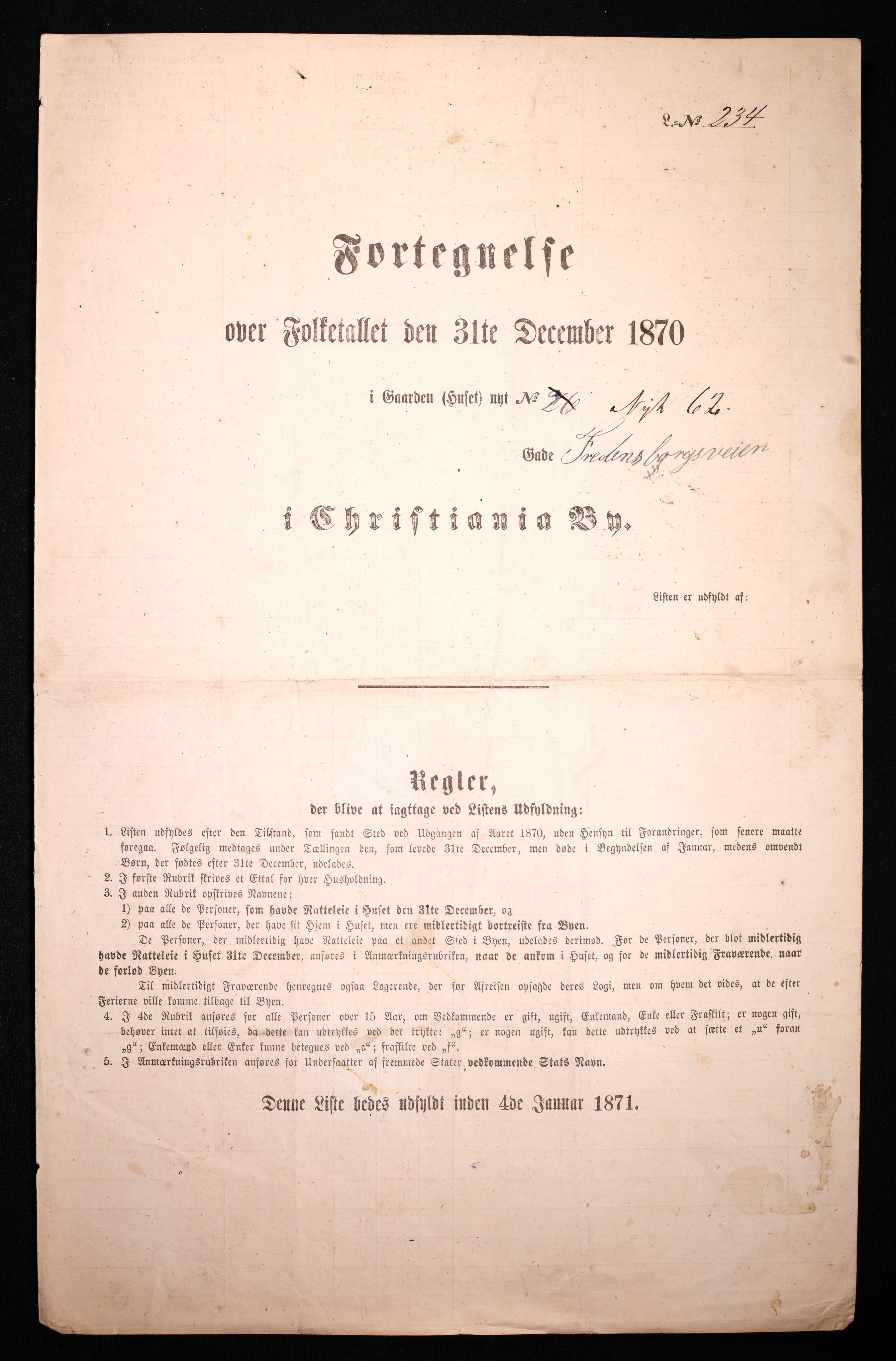 RA, 1870 census for 0301 Kristiania, 1870, p. 1047