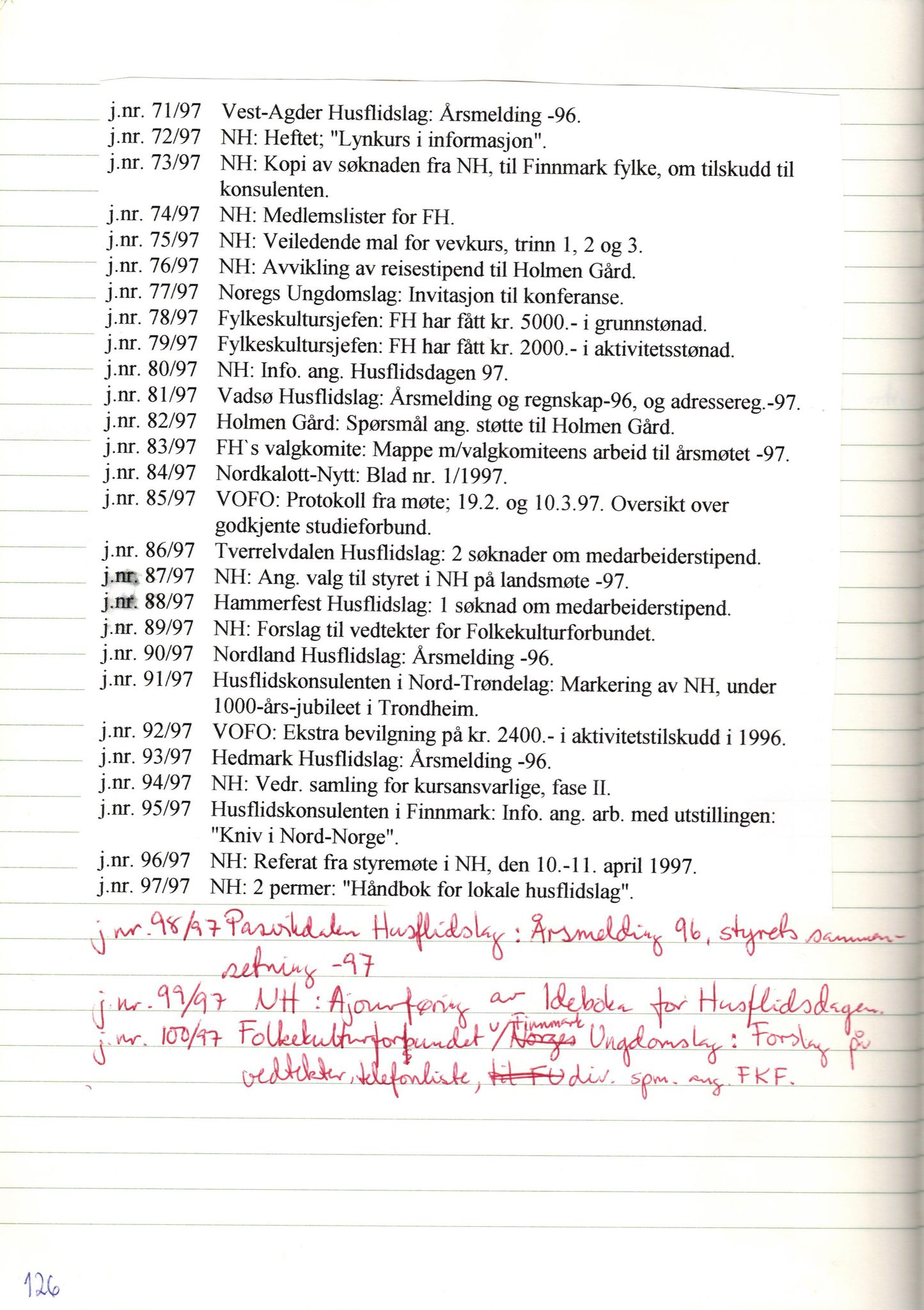 Finnmark Husflidslag, FMFB/A-1134/A/L0004: Møtebok, 1995-2000, p. 130