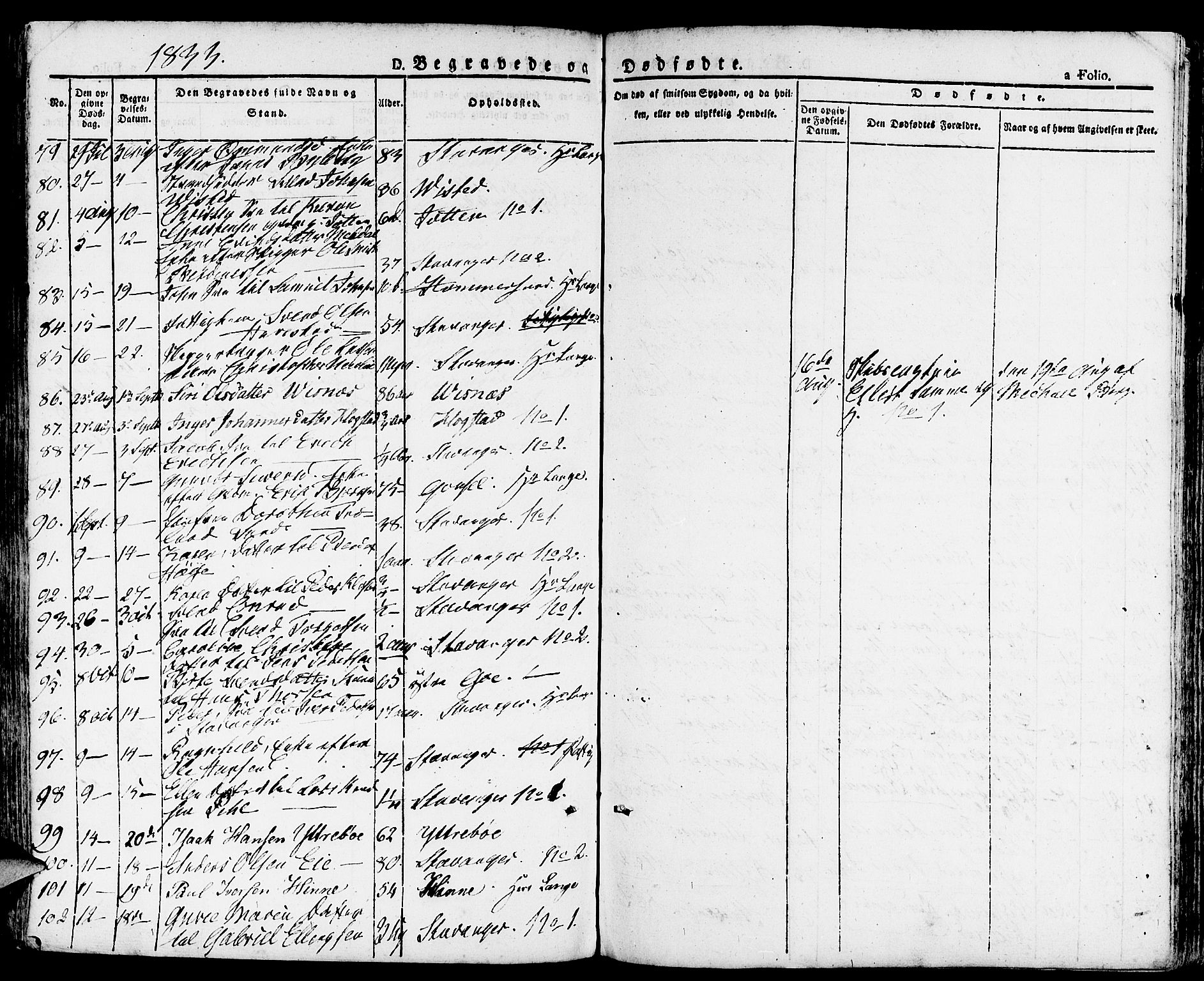 Domkirken sokneprestkontor, AV/SAST-A-101812/001/30/30BA/L0011: Parish register (official) no. A 11, 1832-1856