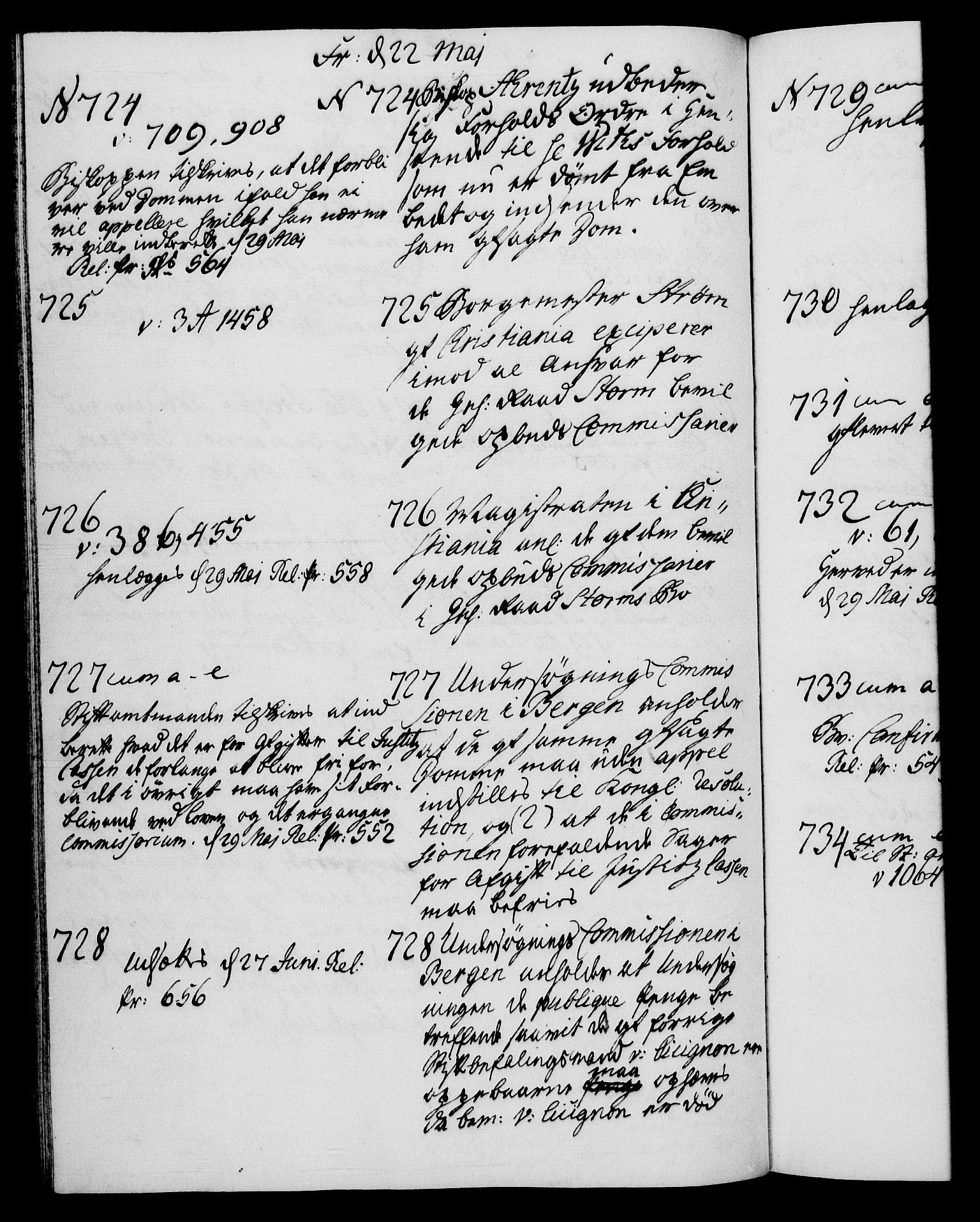 Danske Kanselli 1572-1799, AV/RA-EA-3023/I/Ia/L0002: 3. departements journal, 1772