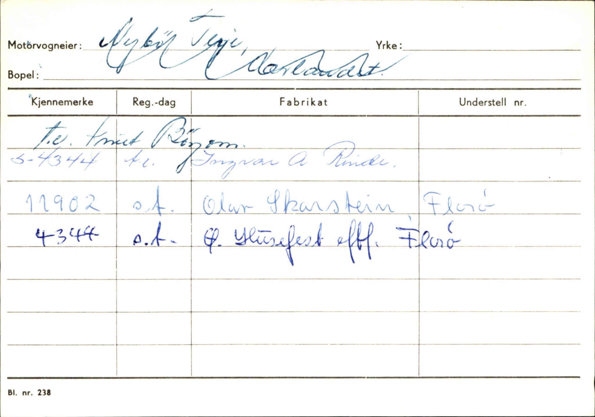 Statens vegvesen, Sogn og Fjordane vegkontor, AV/SAB-A-5301/4/F/L0132: Eigarregister Askvoll A-Å. Balestrand A-Å, 1945-1975, p. 931