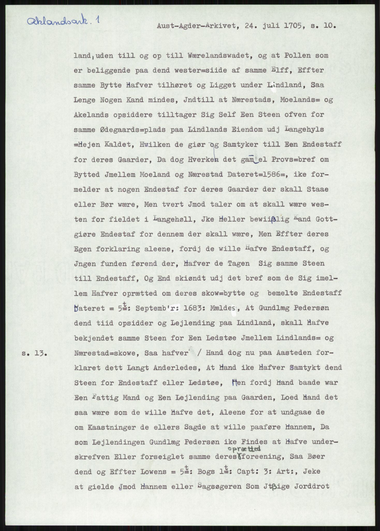 Samlinger til kildeutgivelse, Diplomavskriftsamlingen, AV/RA-EA-4053/H/Ha, p. 119