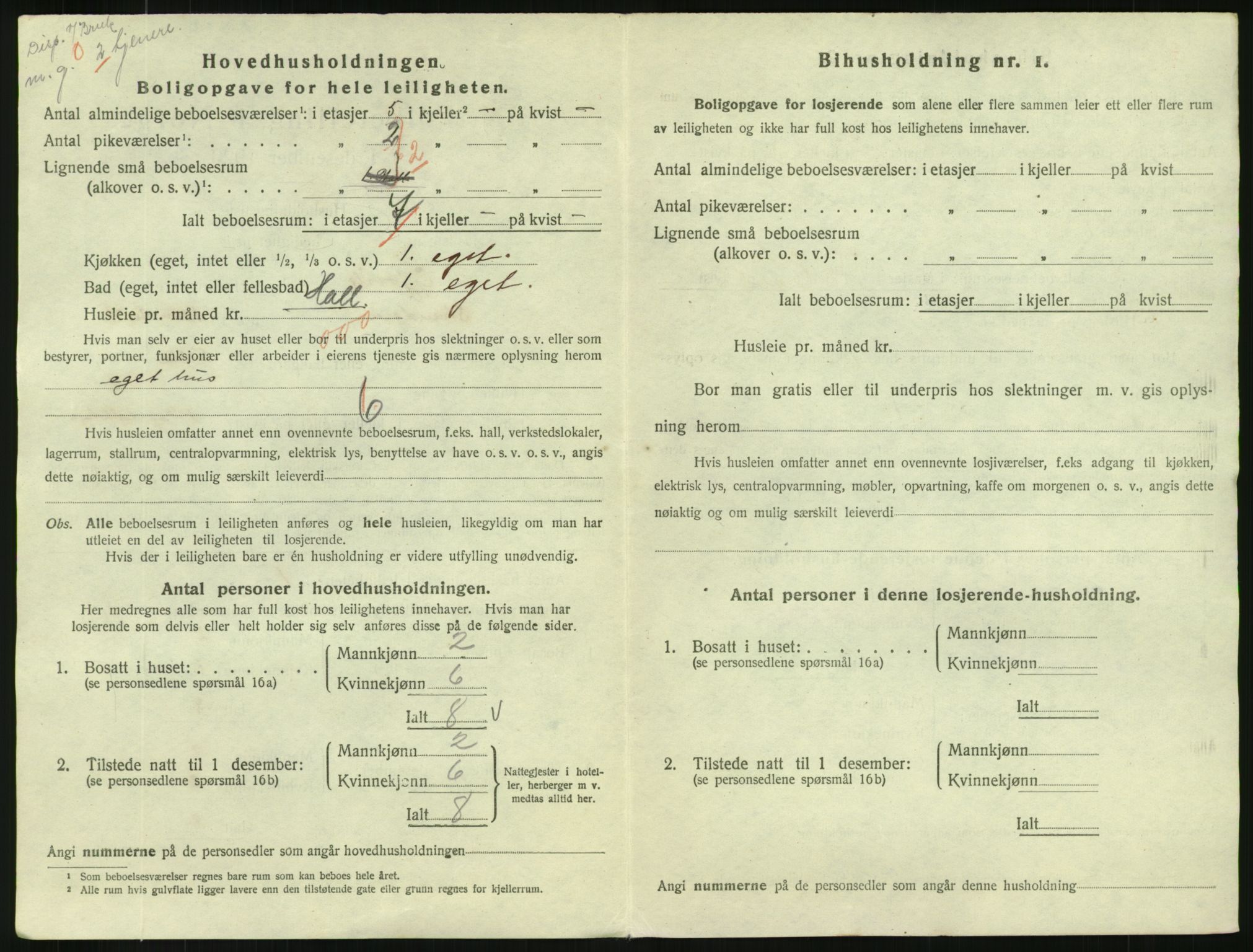 SAH, 1920 census for Gjøvik, 1920, p. 607