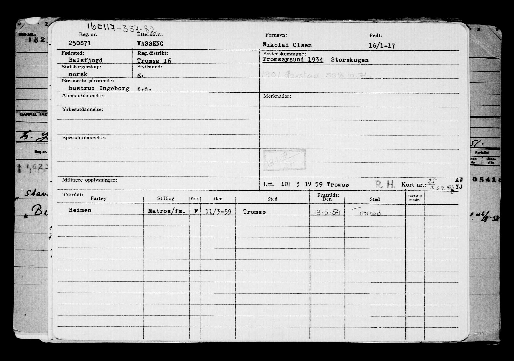 Direktoratet for sjømenn, AV/RA-S-3545/G/Gb/L0145: Hovedkort, 1917, p. 301