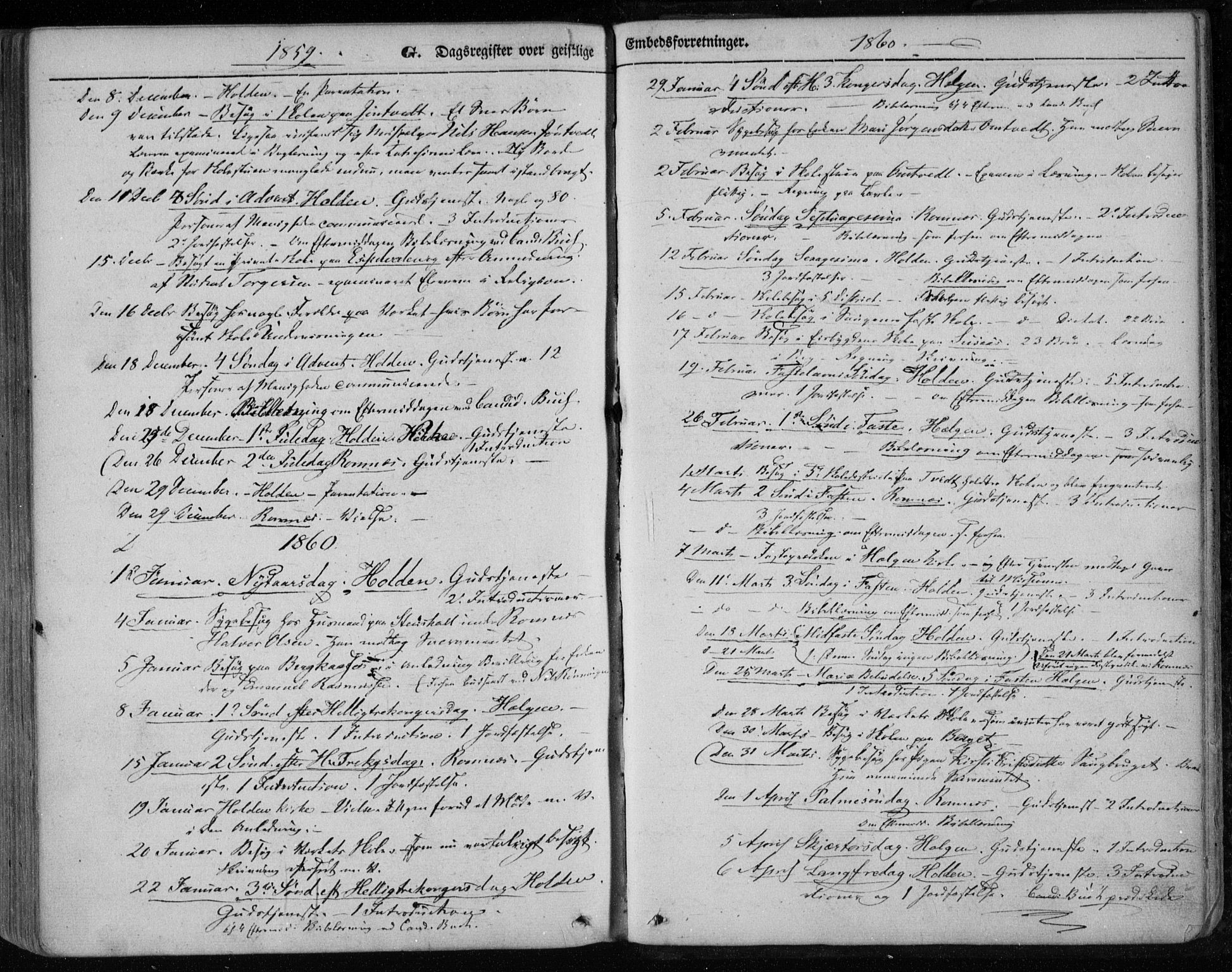 Holla kirkebøker, SAKO/A-272/F/Fa/L0005: Parish register (official) no. 5, 1849-1860
