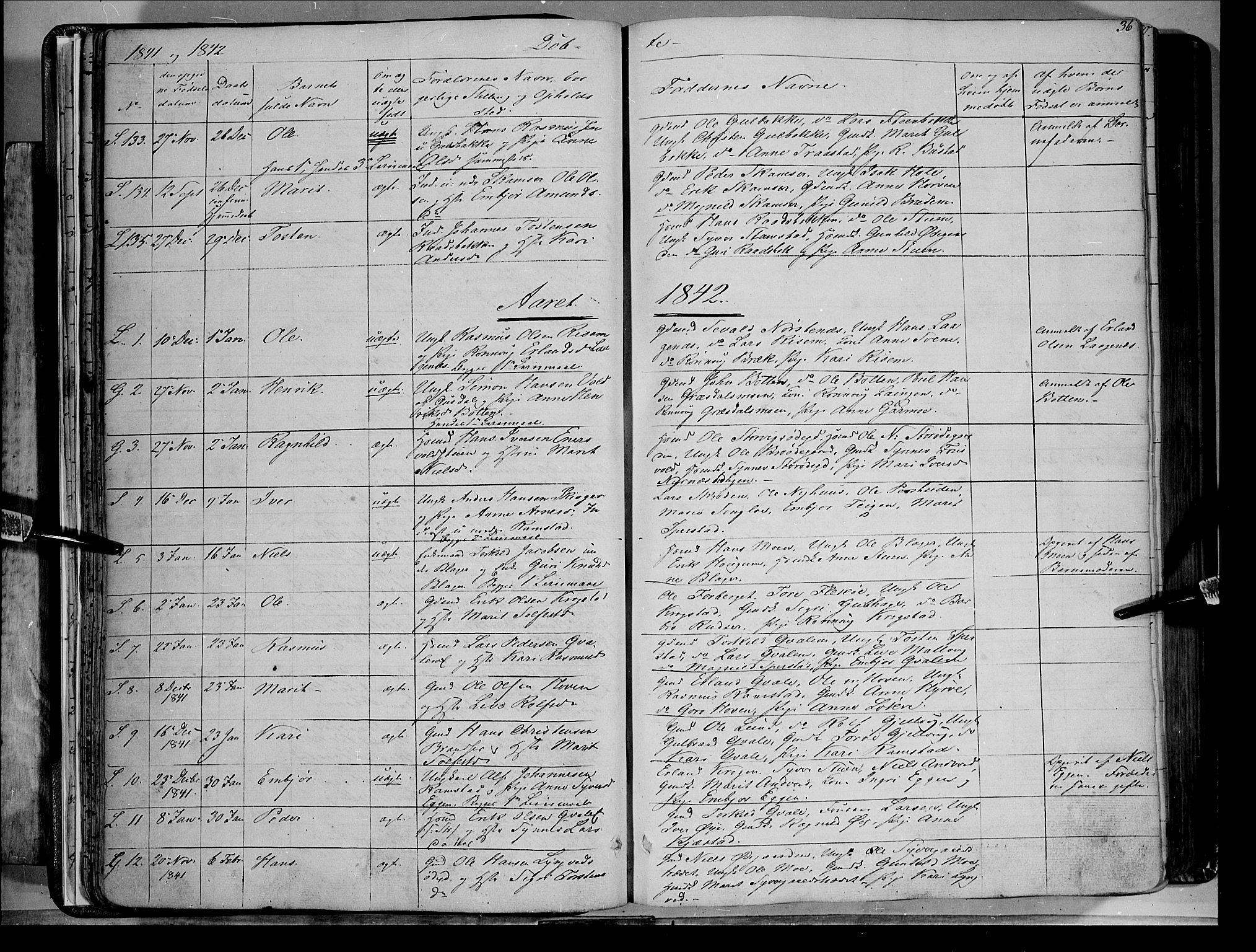Lom prestekontor, SAH/PREST-070/K/L0006: Parish register (official) no. 6A, 1837-1863, p. 36