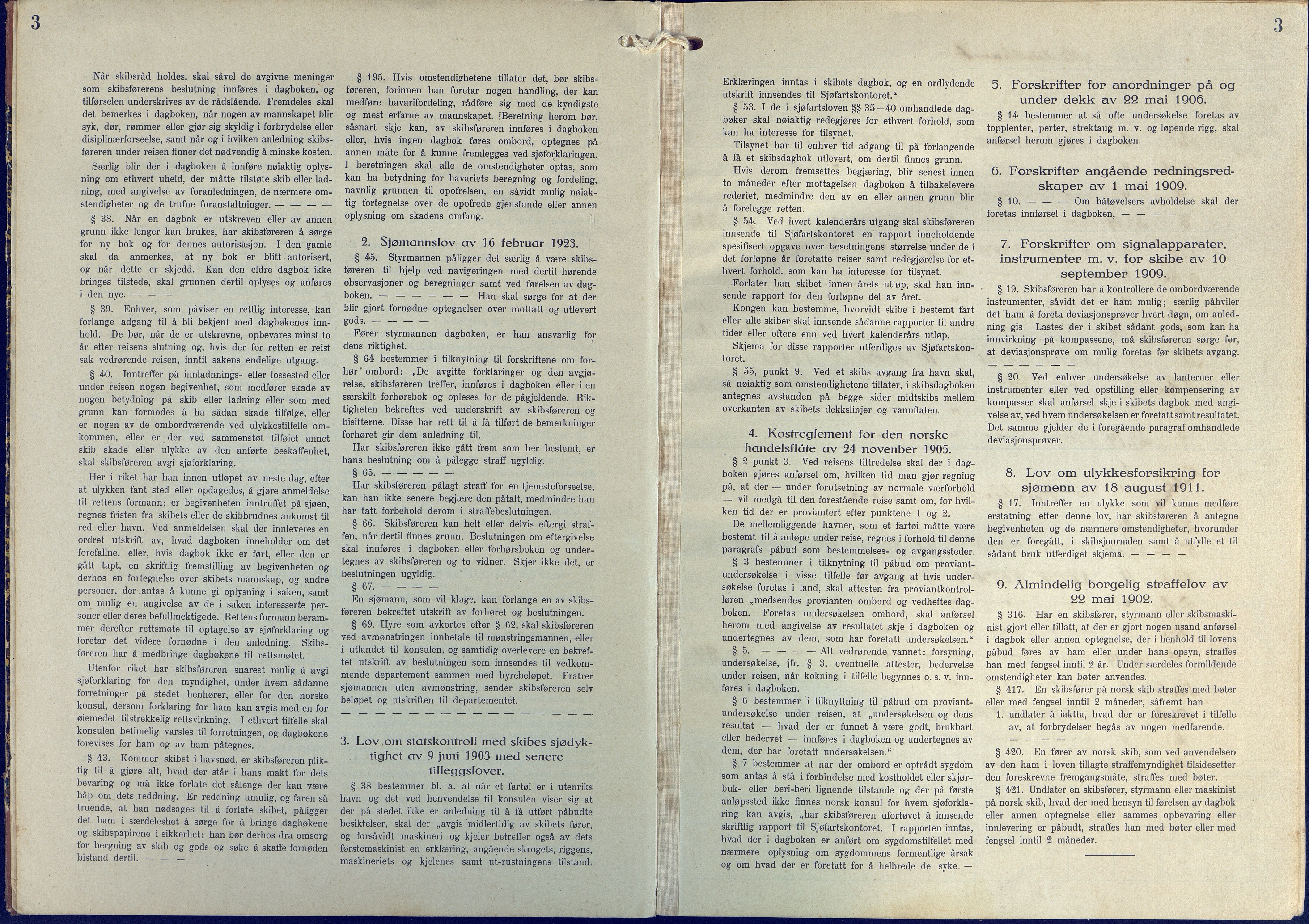 Fartøysarkivet, AAKS/PA-1934/F/L0272/0002: Pehr Ugland (bark) / Pehr Ugland (bark) skipsjournal 1928-1929, 1928-1929, p. 3