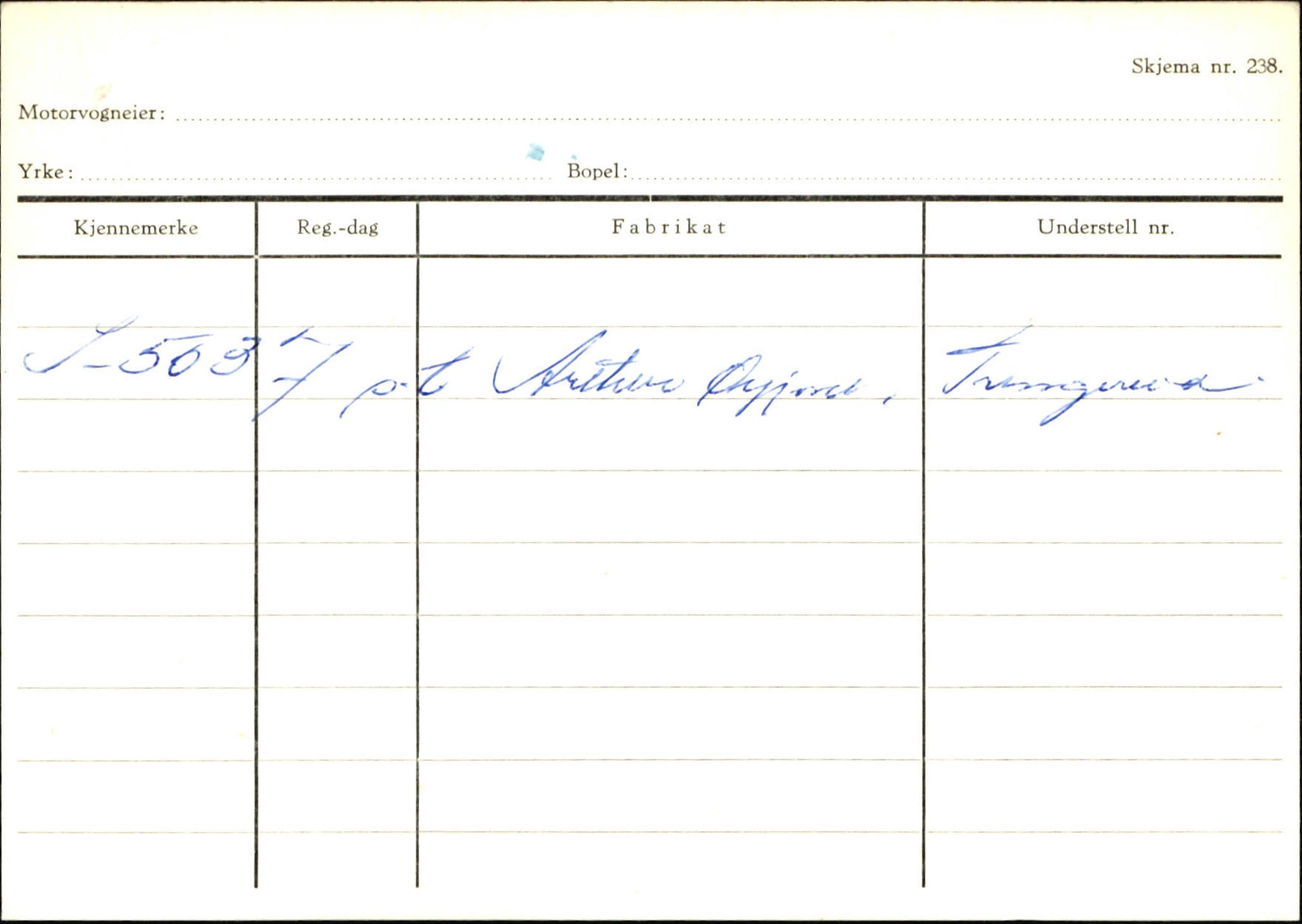 Statens vegvesen, Sogn og Fjordane vegkontor, SAB/A-5301/4/F/L0131: Eigarregister Høyanger P-Å. Stryn S-Å, 1945-1975, p. 838