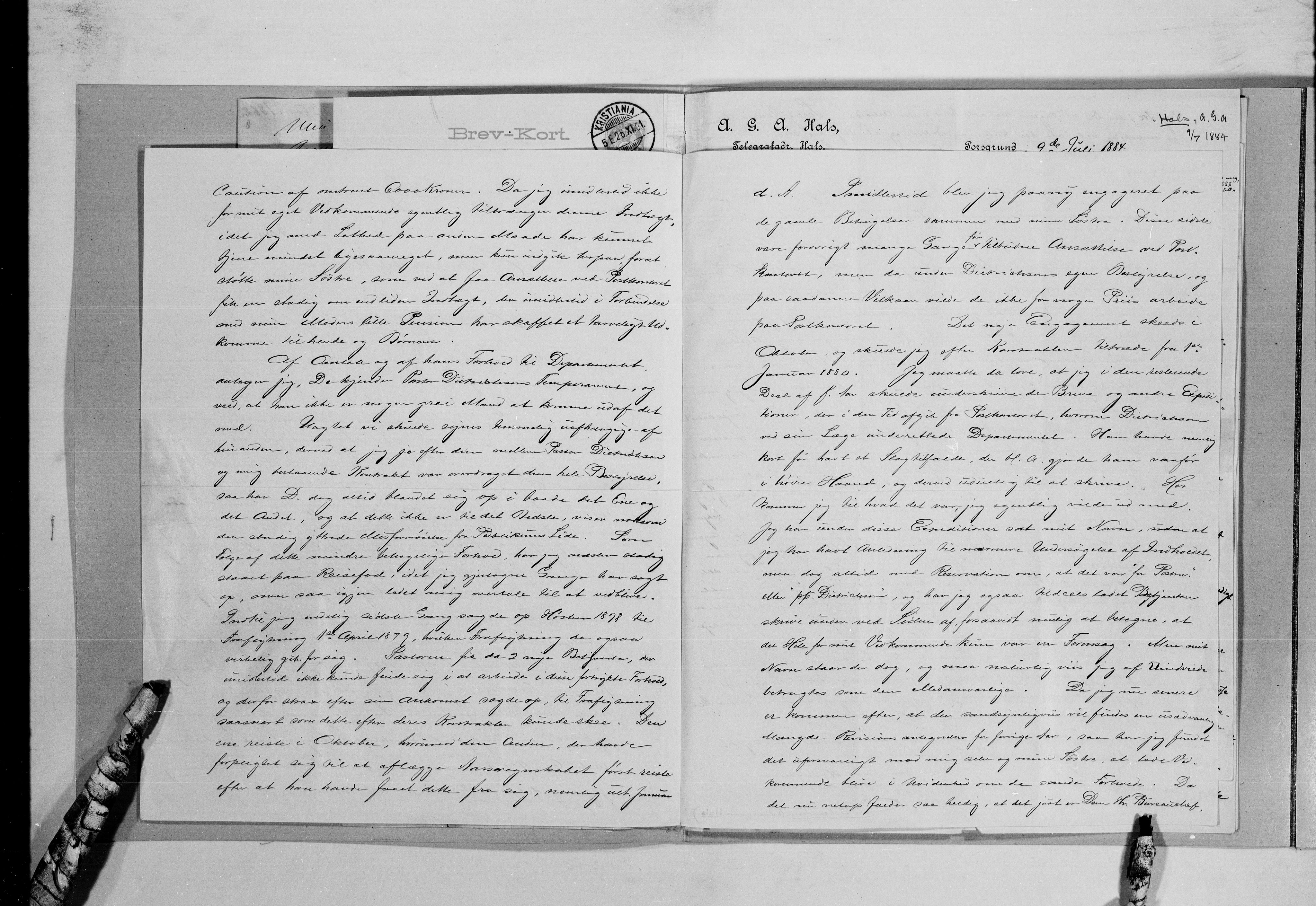 Lassens samlinger, AV/RA-PA-0051/G/L0098: Alfabetisk ordnede brev til Wilhelm Lassen: Hagemann - Jørgensen, 1815-1907, p. 10