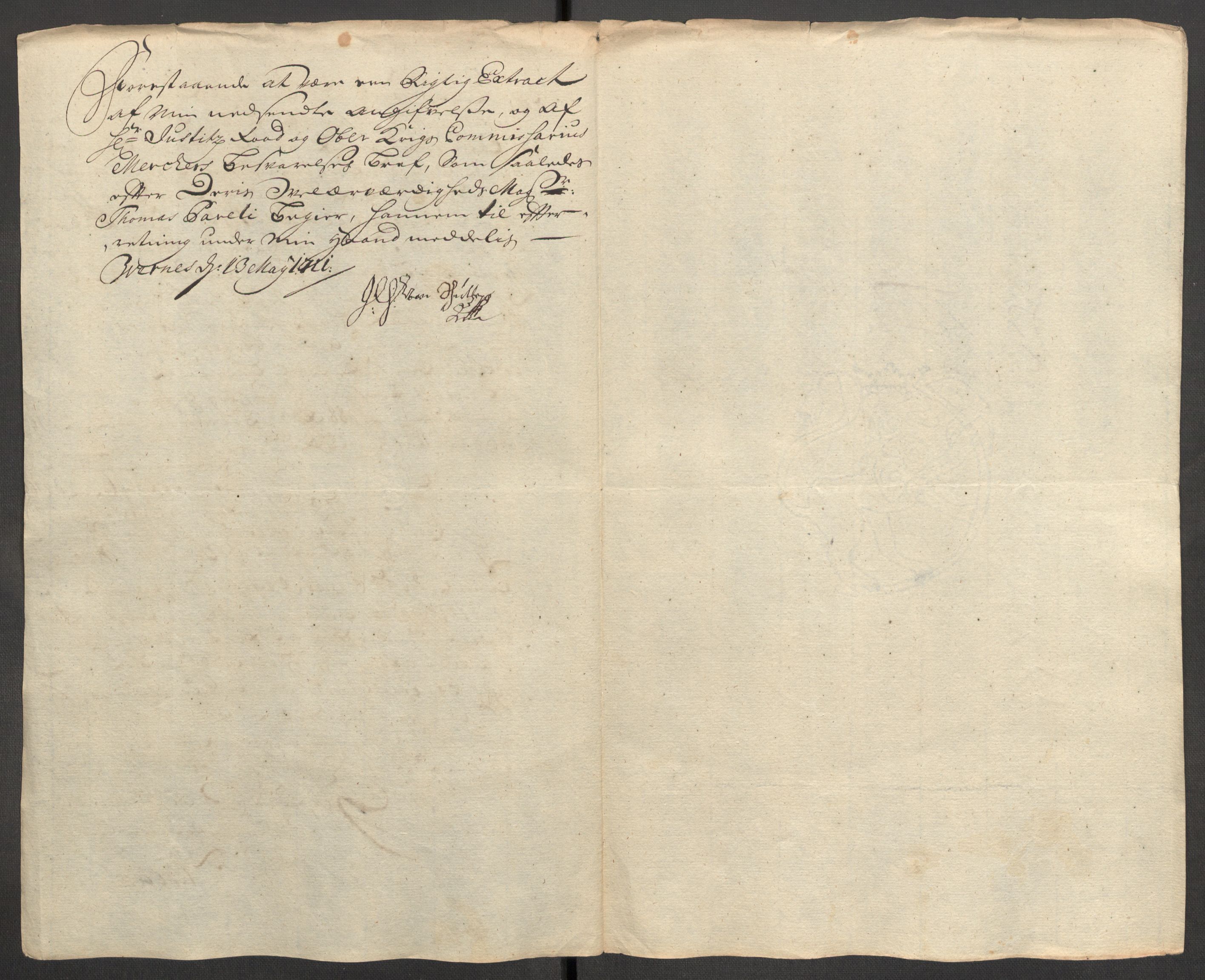 Rentekammeret inntil 1814, Reviderte regnskaper, Fogderegnskap, AV/RA-EA-4092/R62/L4201: Fogderegnskap Stjørdal og Verdal, 1711, p. 493