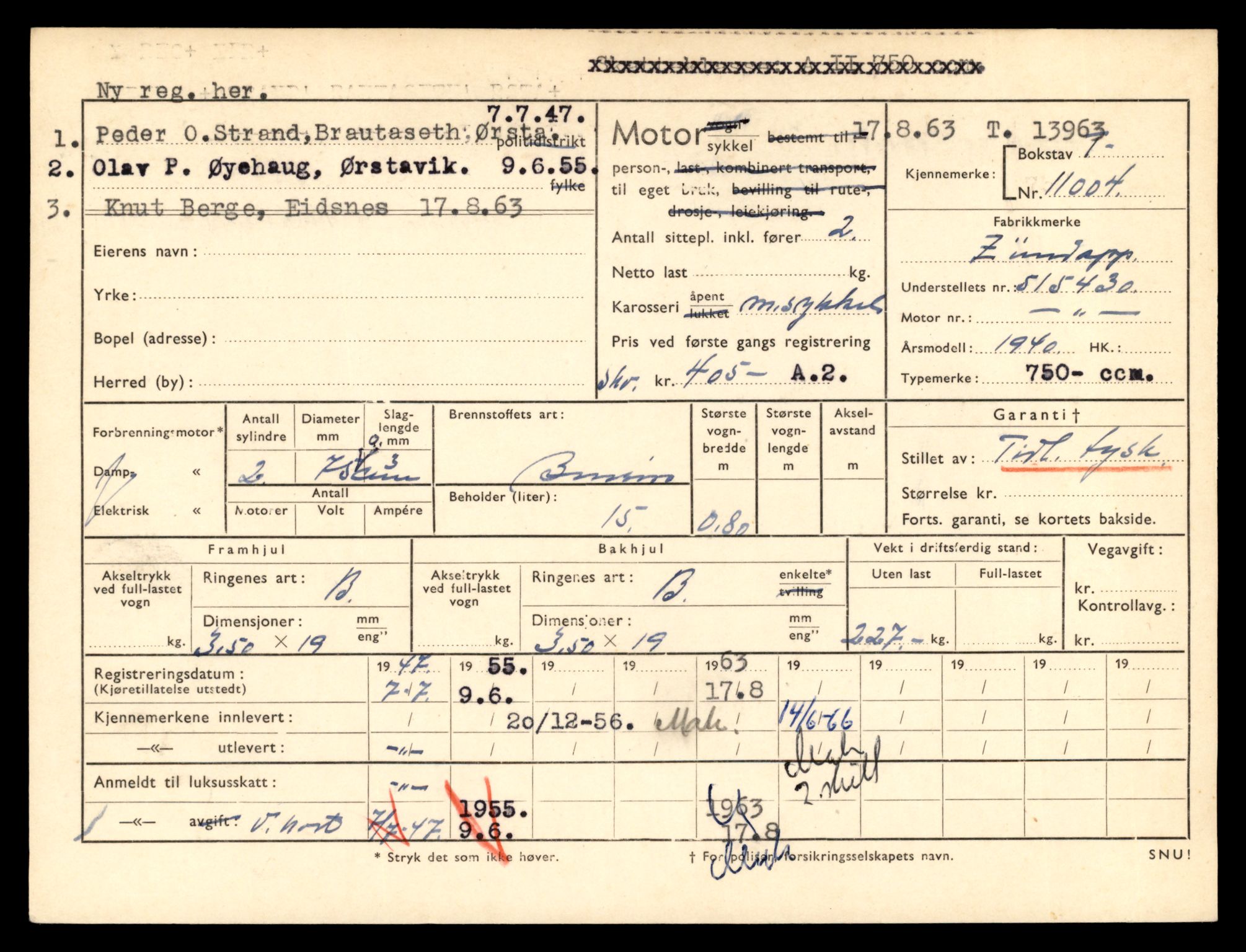 Møre og Romsdal vegkontor - Ålesund trafikkstasjon, AV/SAT-A-4099/F/Fe/L0042: Registreringskort for kjøretøy T 13906 - T 14079, 1927-1998, p. 913