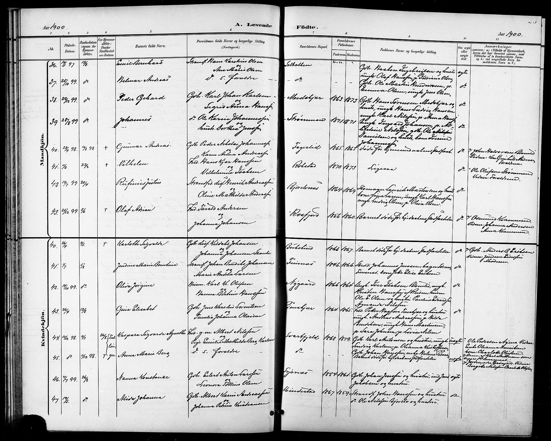 Lenvik sokneprestembete, AV/SATØ-S-1310/H/Ha/Hab/L0008klokker: Parish register (copy) no. 8, 1899-1911, p. 26