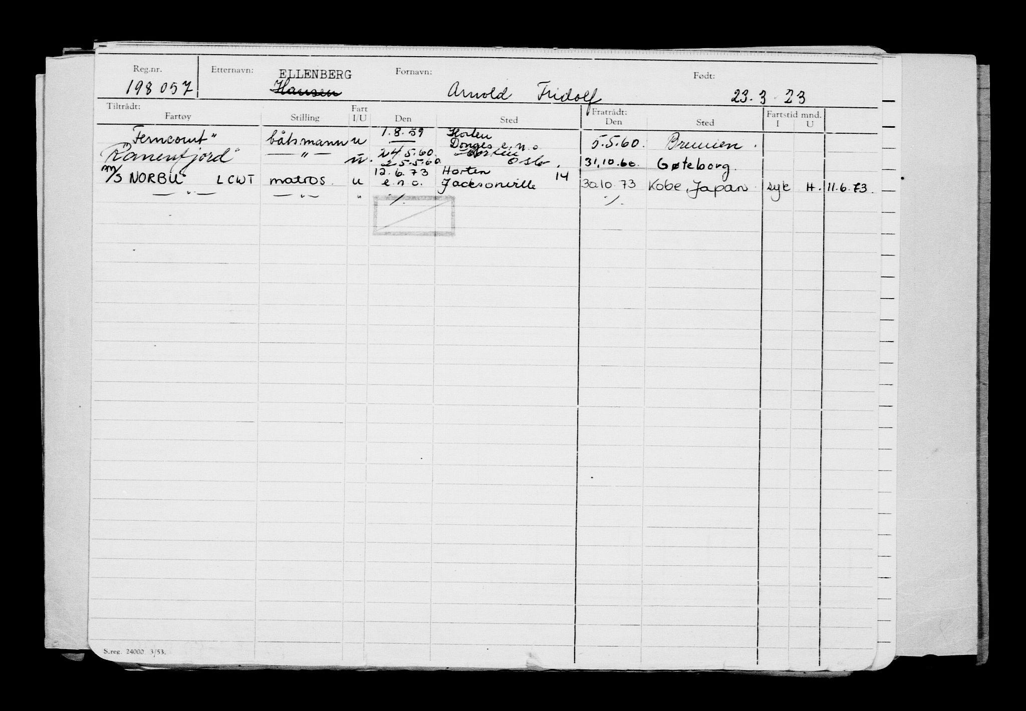 Direktoratet for sjømenn, RA/S-3545/G/Gb/L0217: Hovedkort, 1923, p. 55