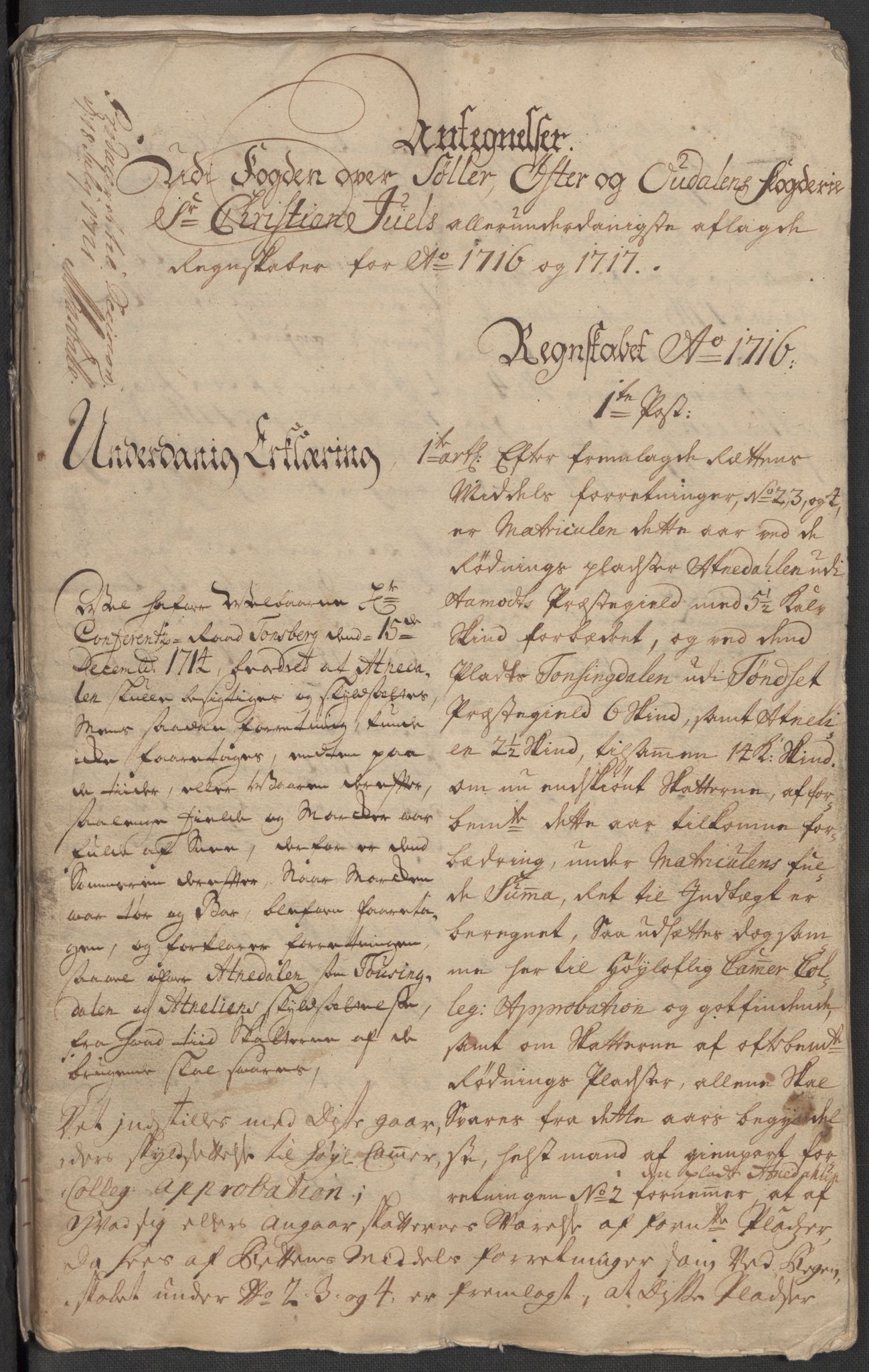 Rentekammeret inntil 1814, Reviderte regnskaper, Fogderegnskap, RA/EA-4092/R13/L0856: Fogderegnskap Solør, Odal og Østerdal, 1717, p. 345