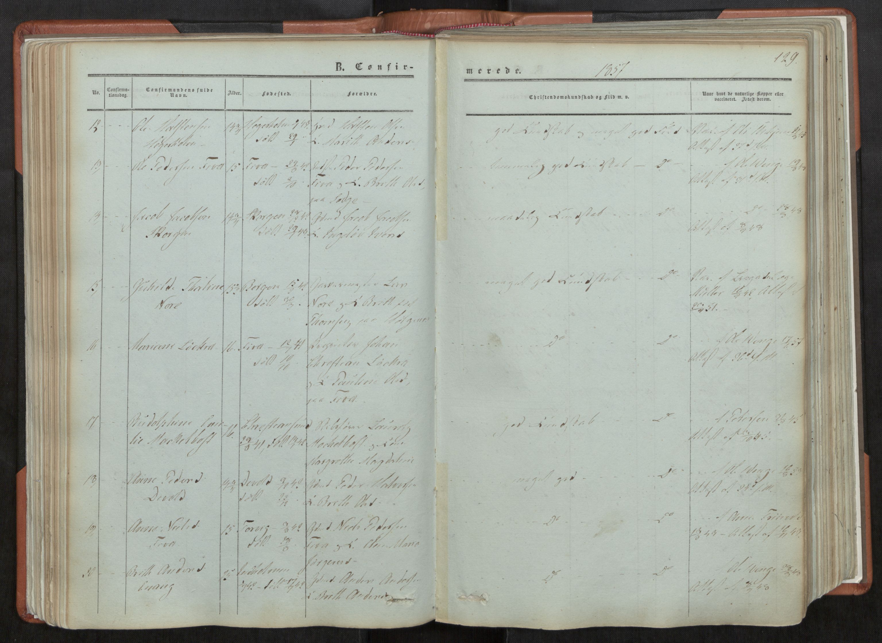 Ministerialprotokoller, klokkerbøker og fødselsregistre - Møre og Romsdal, AV/SAT-A-1454/544/L0572: Parish register (official) no. 544A05, 1854-1886, p. 129