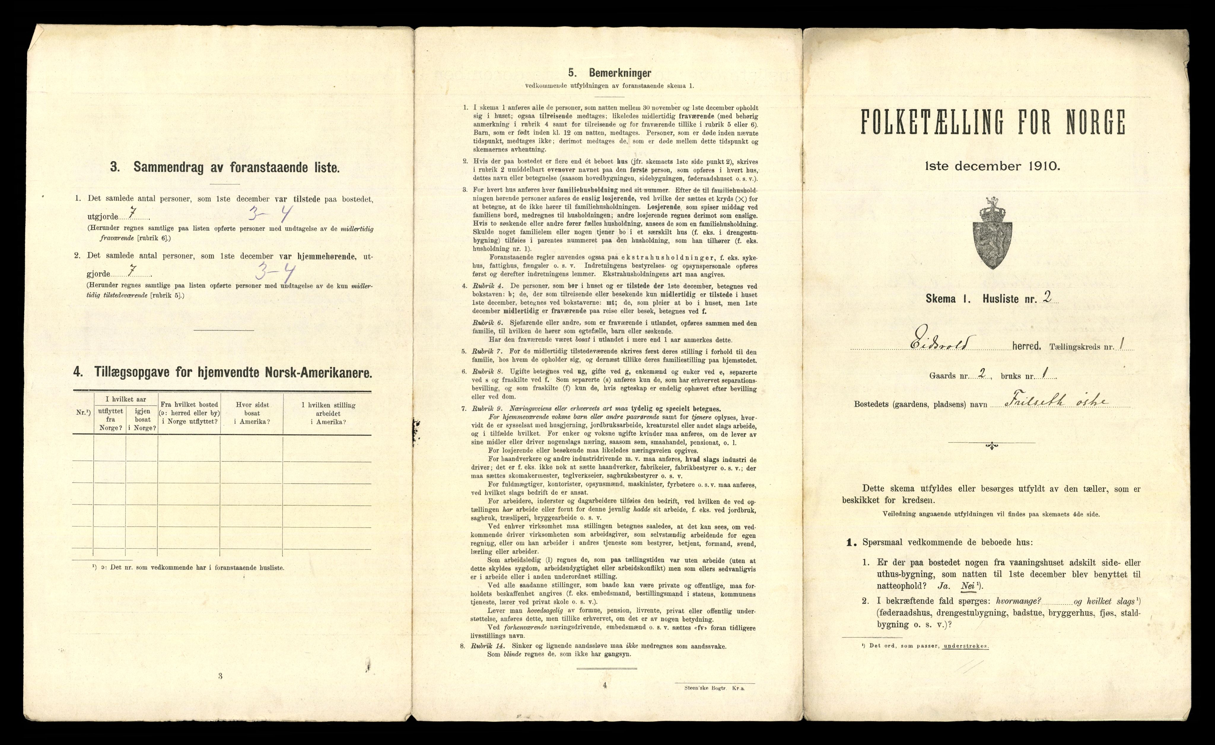 RA, 1910 census for Eidsvoll, 1910, p. 72