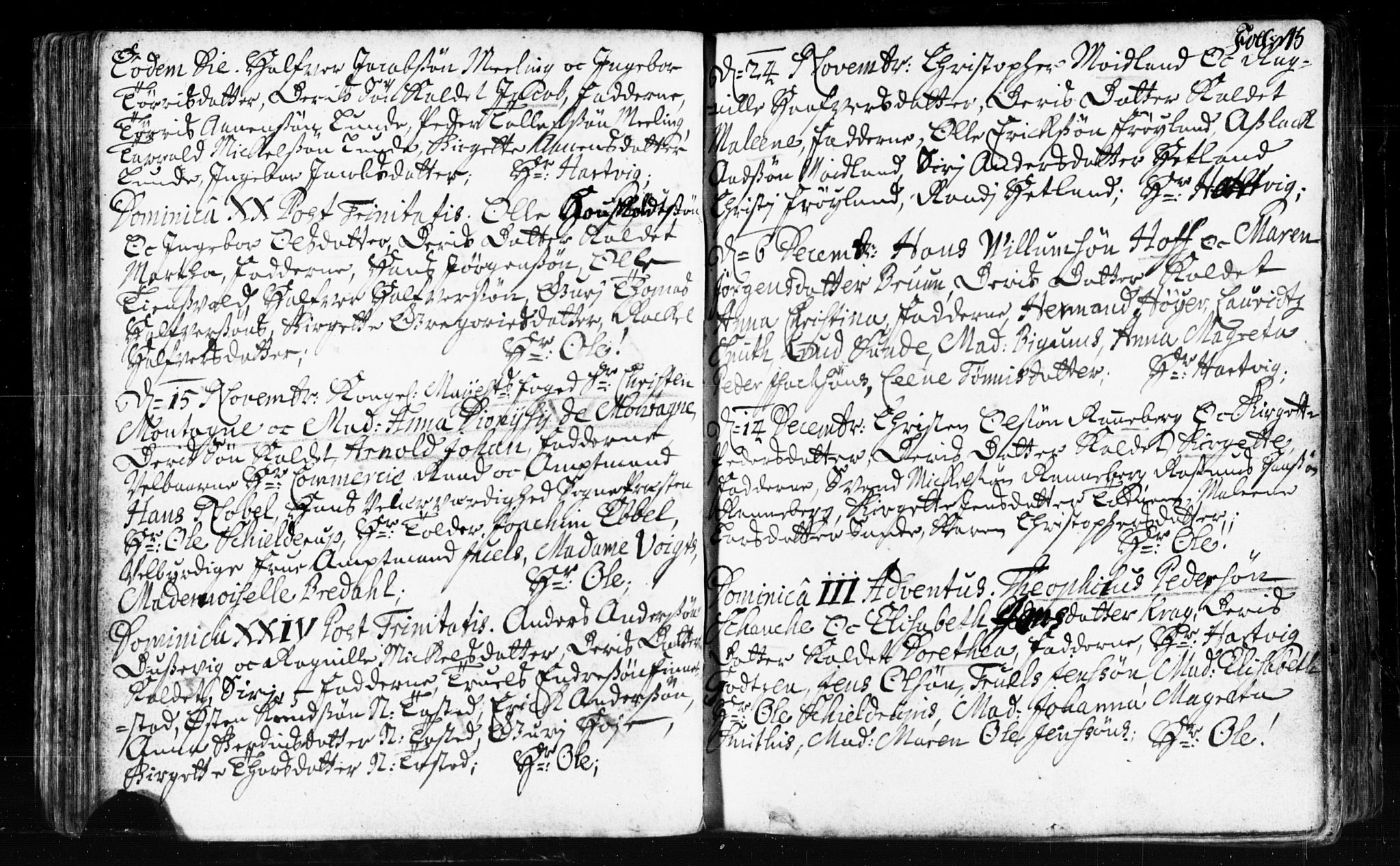 Domkirken sokneprestkontor, SAST/A-101812/001/30/30BB/L0002: Parish register (copy) no. B 2, 1714-1733, p. 45